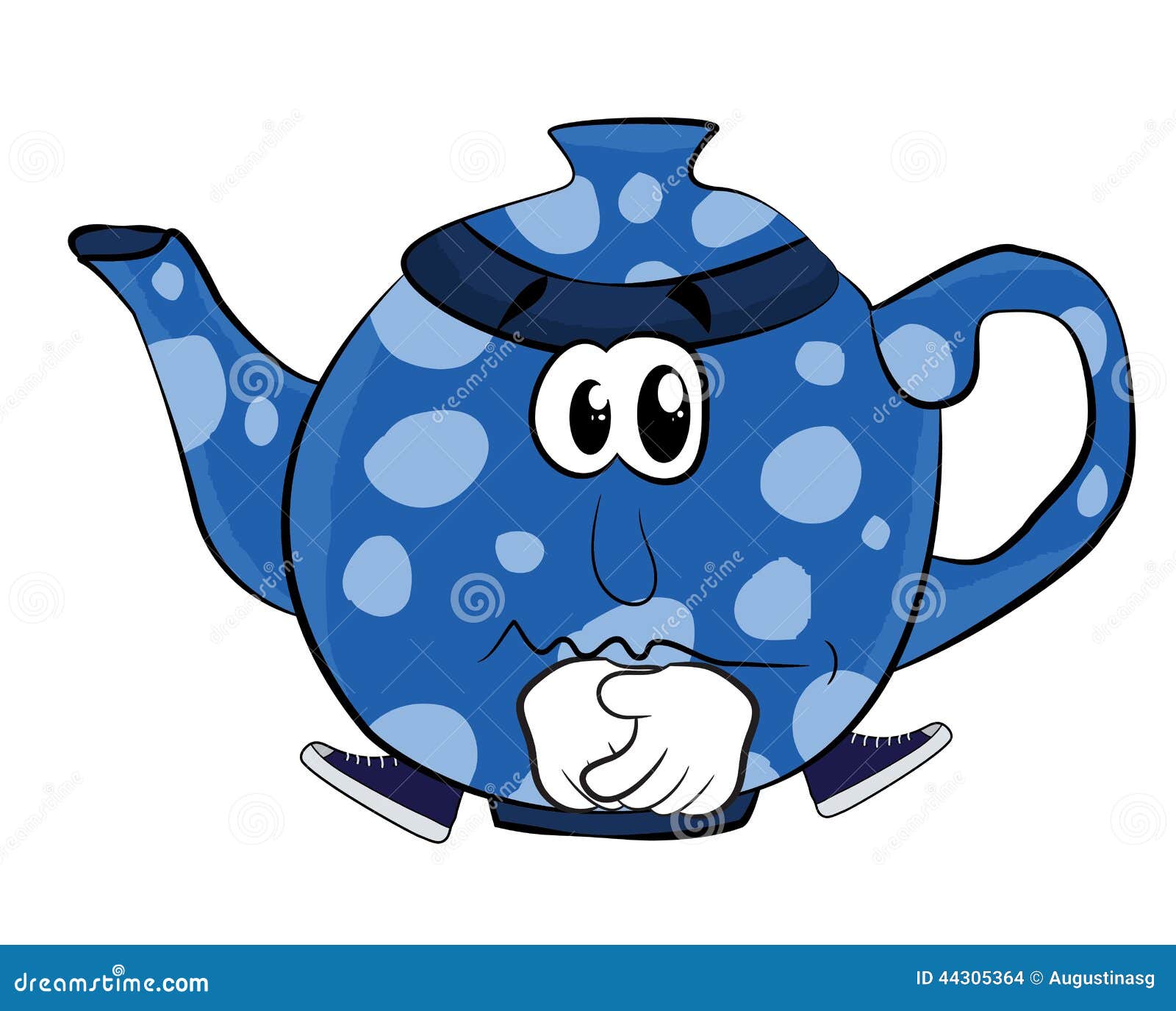 Sad Teapot Cartoon Stock Illustration  Image: 44305364