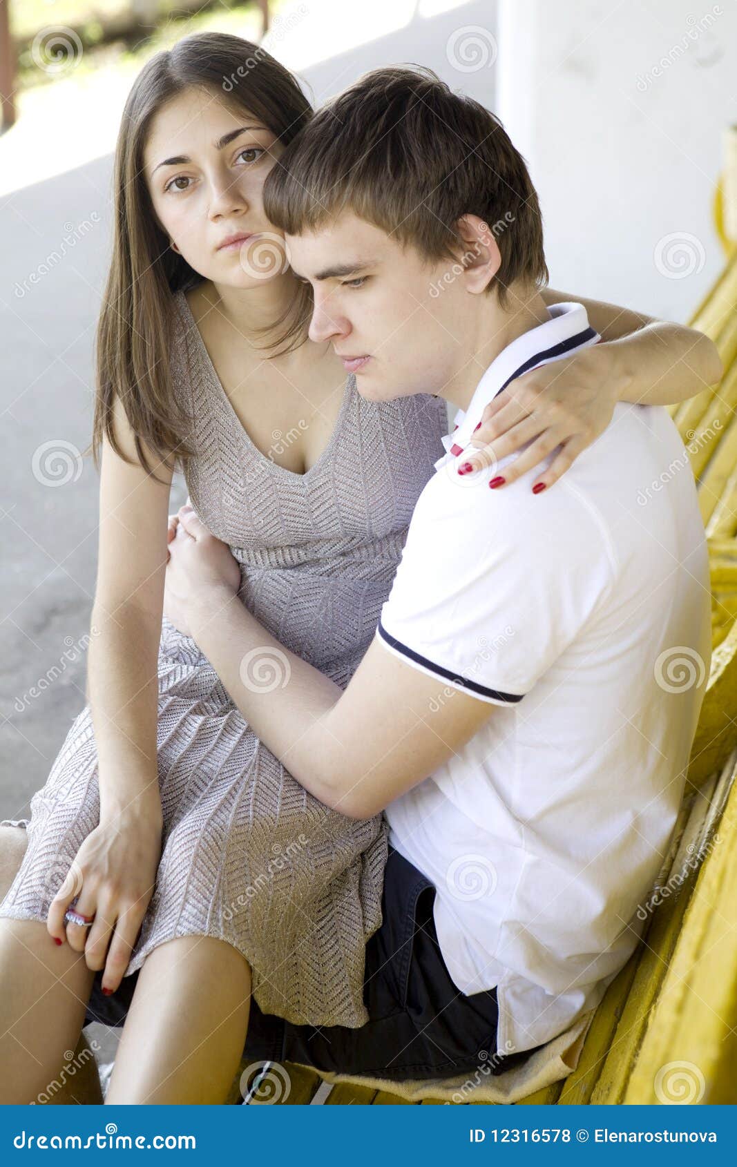 Sad Teen Couple Royalty Free Stock Photos Image