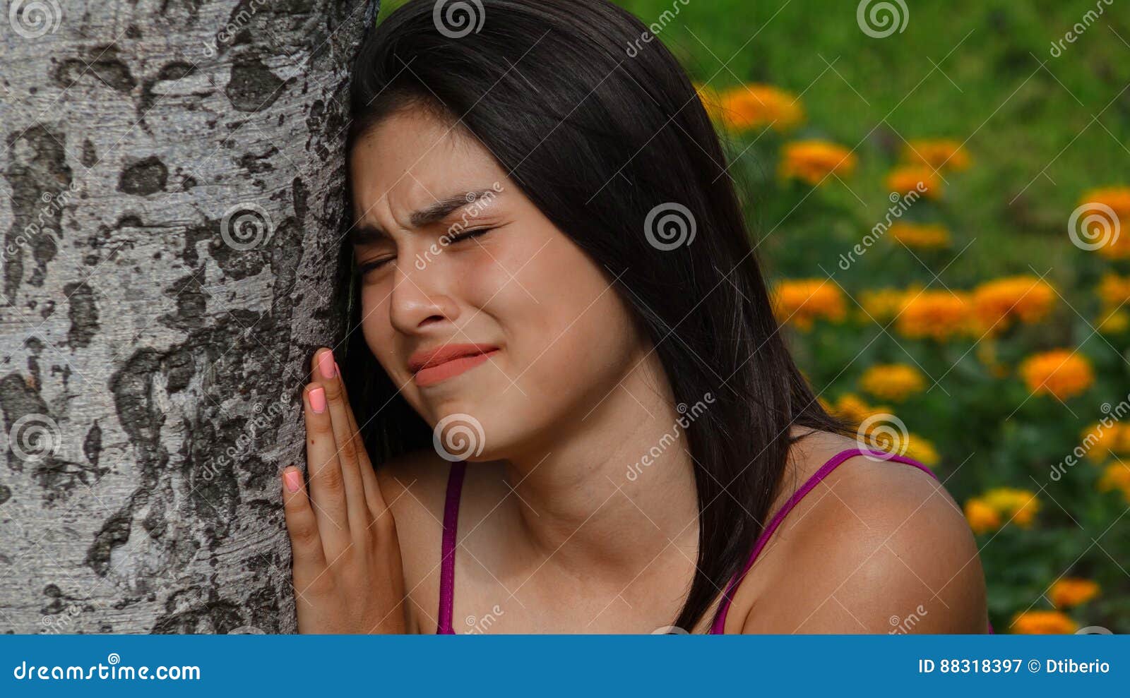 Sad Teen Girl Hurt Feelings Stock Image - Image of sensitive ...