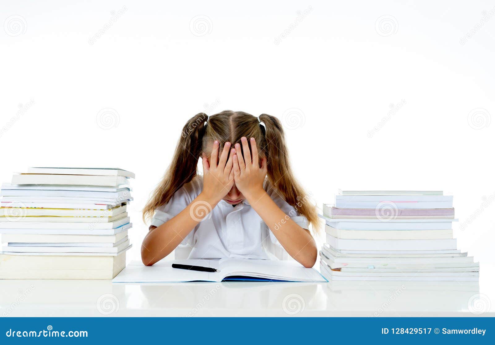 child overwhelmed by homework