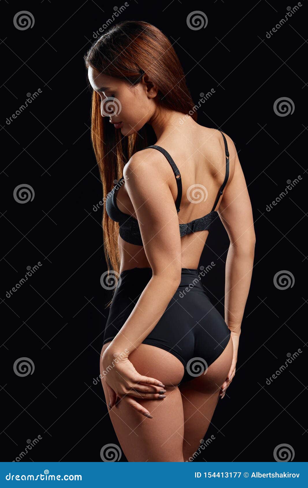 121 Sexy Woman Underwear Looking Back Stock Photos - Free