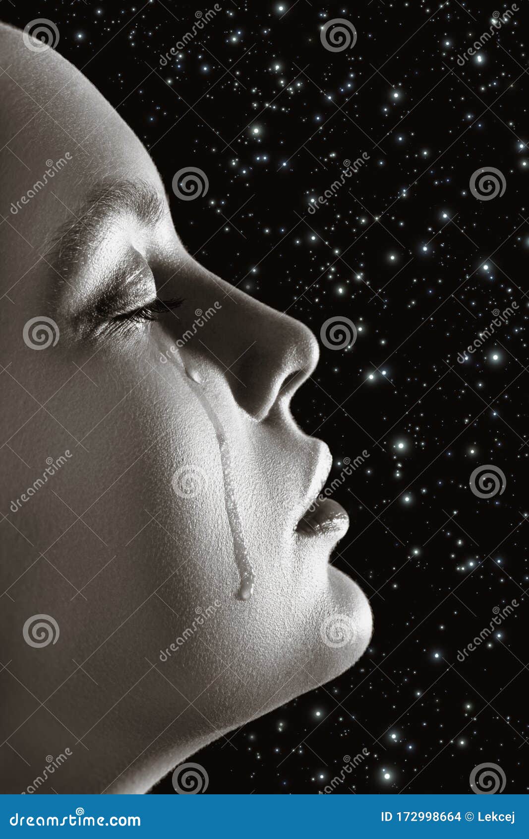 Sad crying girl stock photo. Image of feelings, girls - 172998664