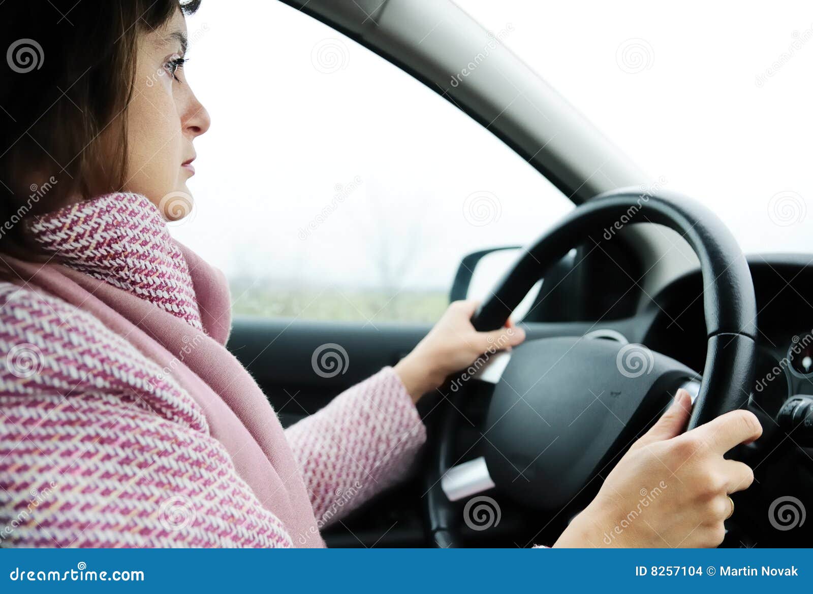 Sad Young Woman Driving Car In Rain Stock Images - Image Sad Young Woman Driving Car In Rain Stock Images - Image