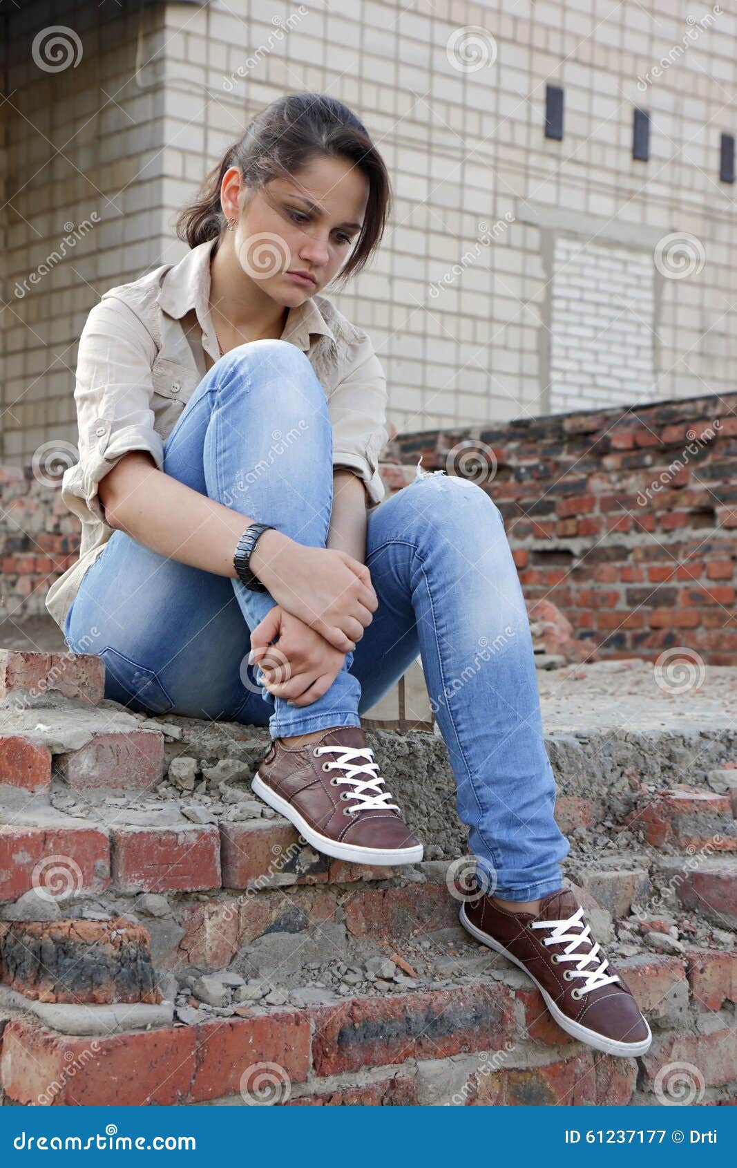 Sad young woman stock image. Image of frustrated, people - 61237177