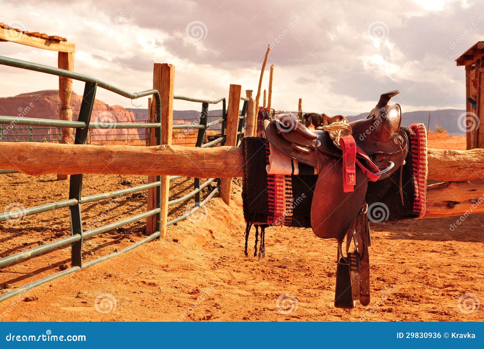 Navajo Horse Saddles stock photo. Image of indian, cropped 29830936