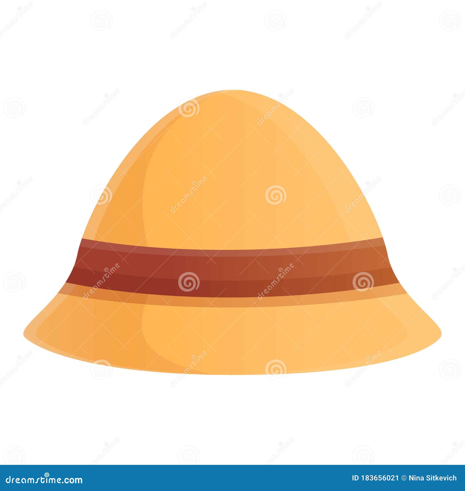 Safari Hat Icon, Cartoon Style Stock Vector - Illustration of object