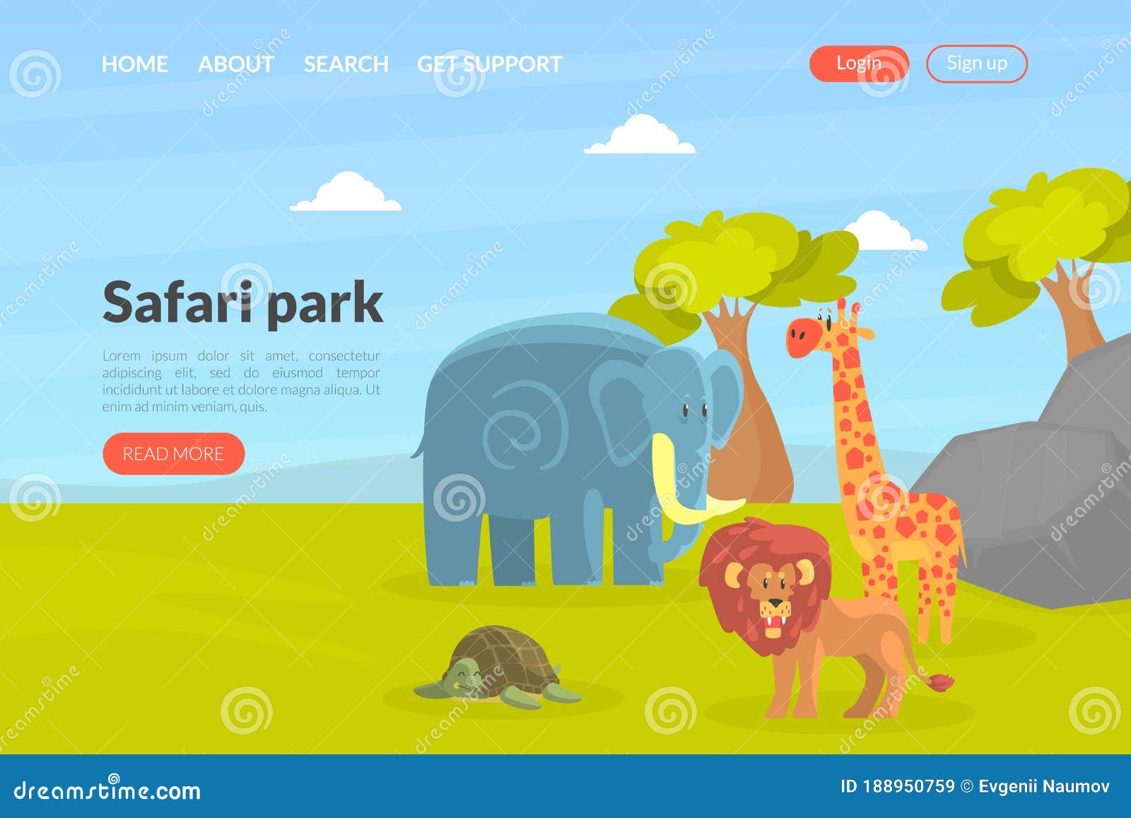 Safari Park Landing Page Template, African Wild Animals Park Website, Web Page Vector Illustration Vector Illustration Stock Vector - Illustration of fauna, internet: 188950759 Safari Park Landing Page Template, African Wild Animals Park Website, Web Page Vector Illustration Vector Illustration Stock Vector - Illustration of fauna, internet: 188950759