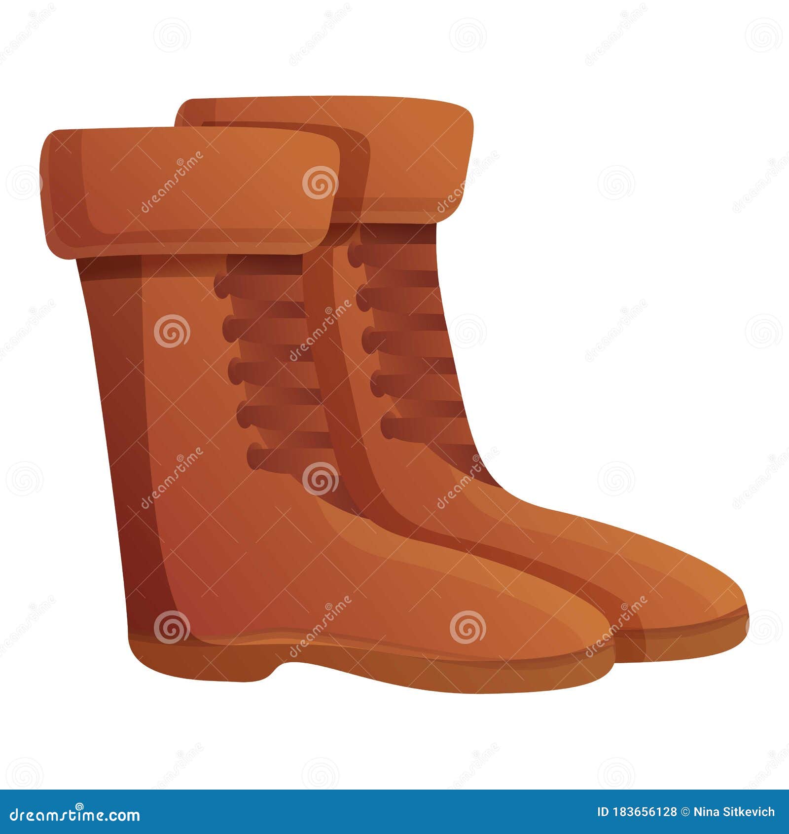 Safari Travel Boots Icon, Cartoon Style Stock Vector - Illustration of ...