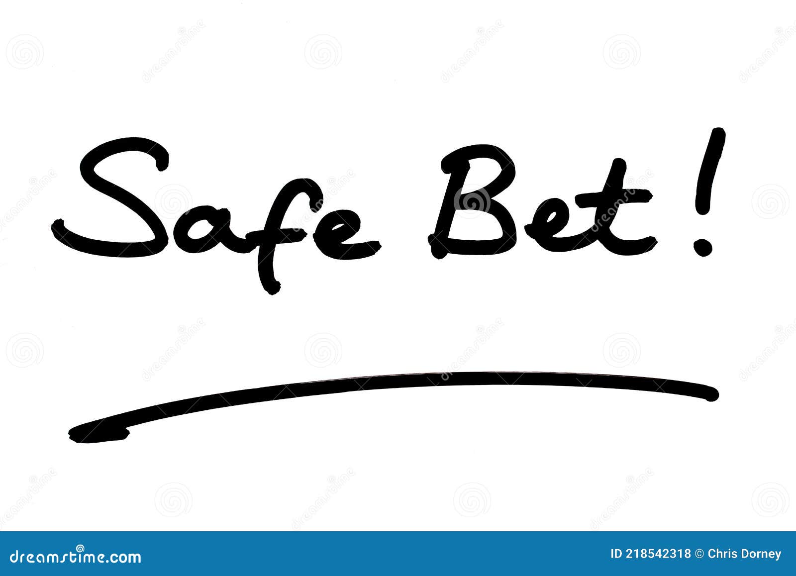 Safe Bet stock illustration. Illustration of protection 218542318