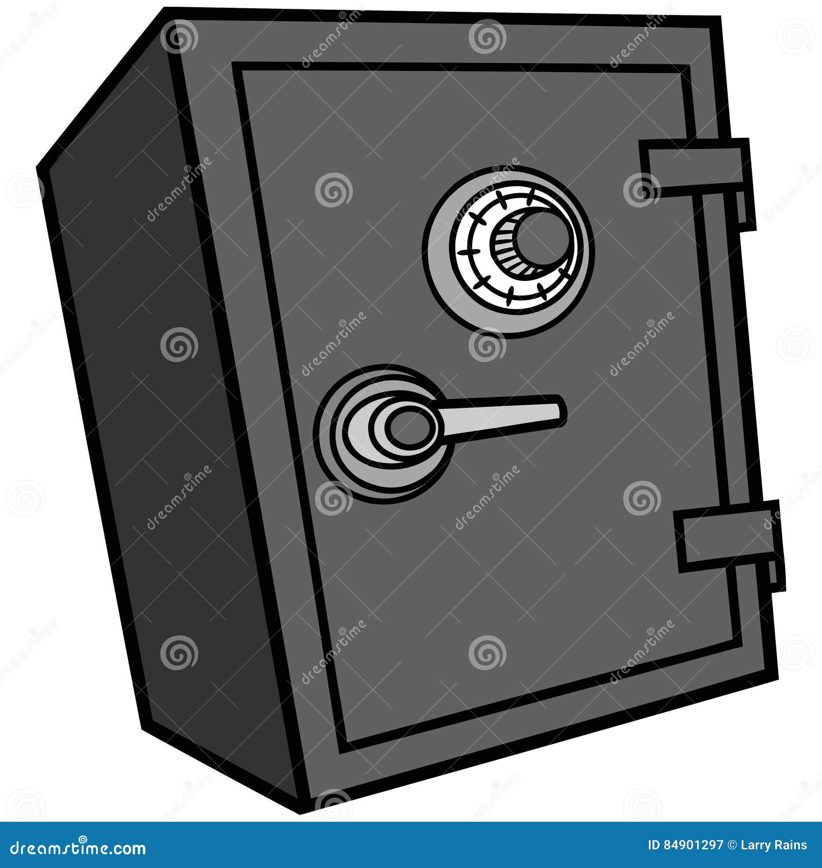 Safe Box Illustration stock vector. Illustration of finance 84901297