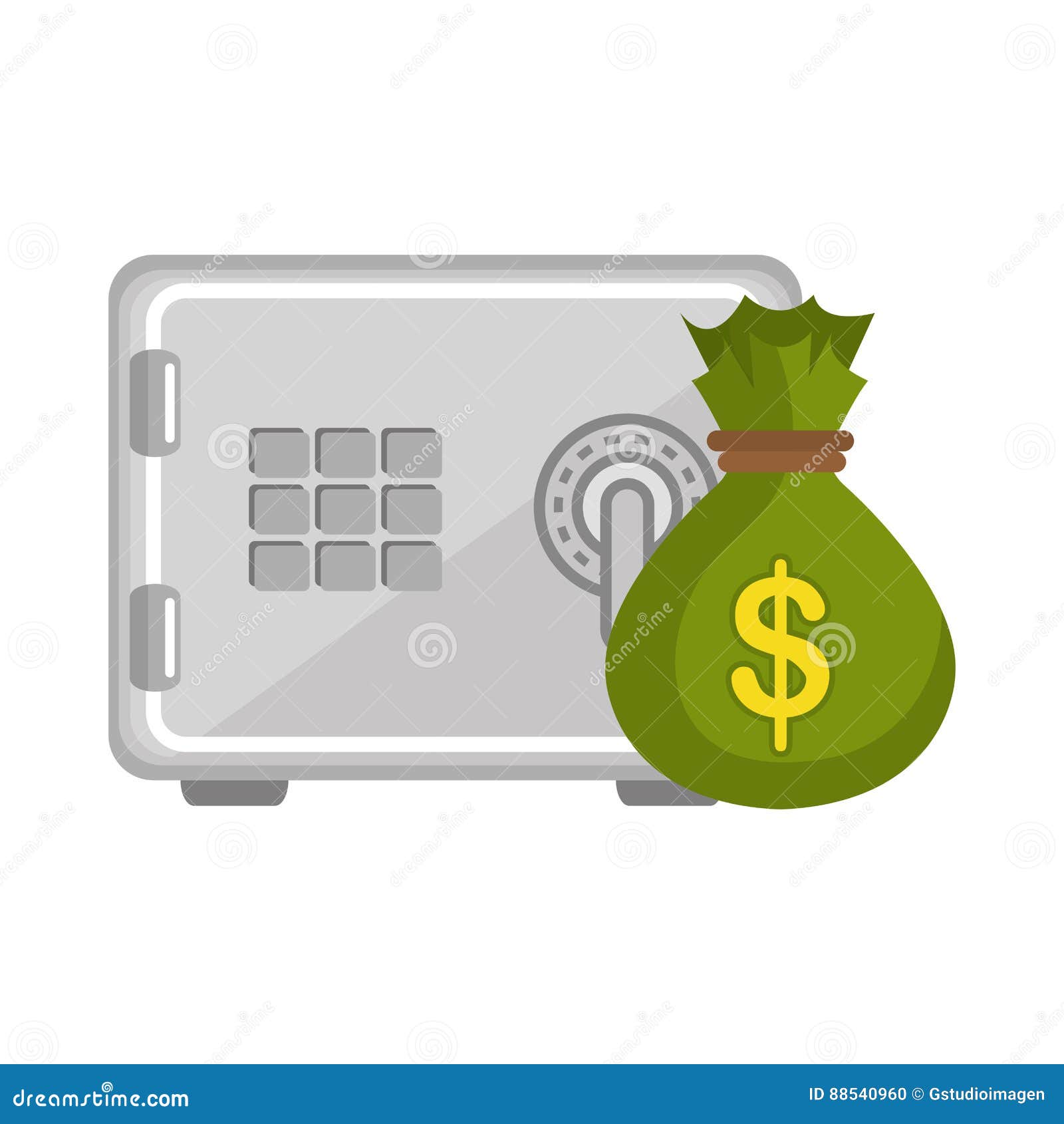 Safe Box Money Icon Stock Vector Illustration Of Icon - 