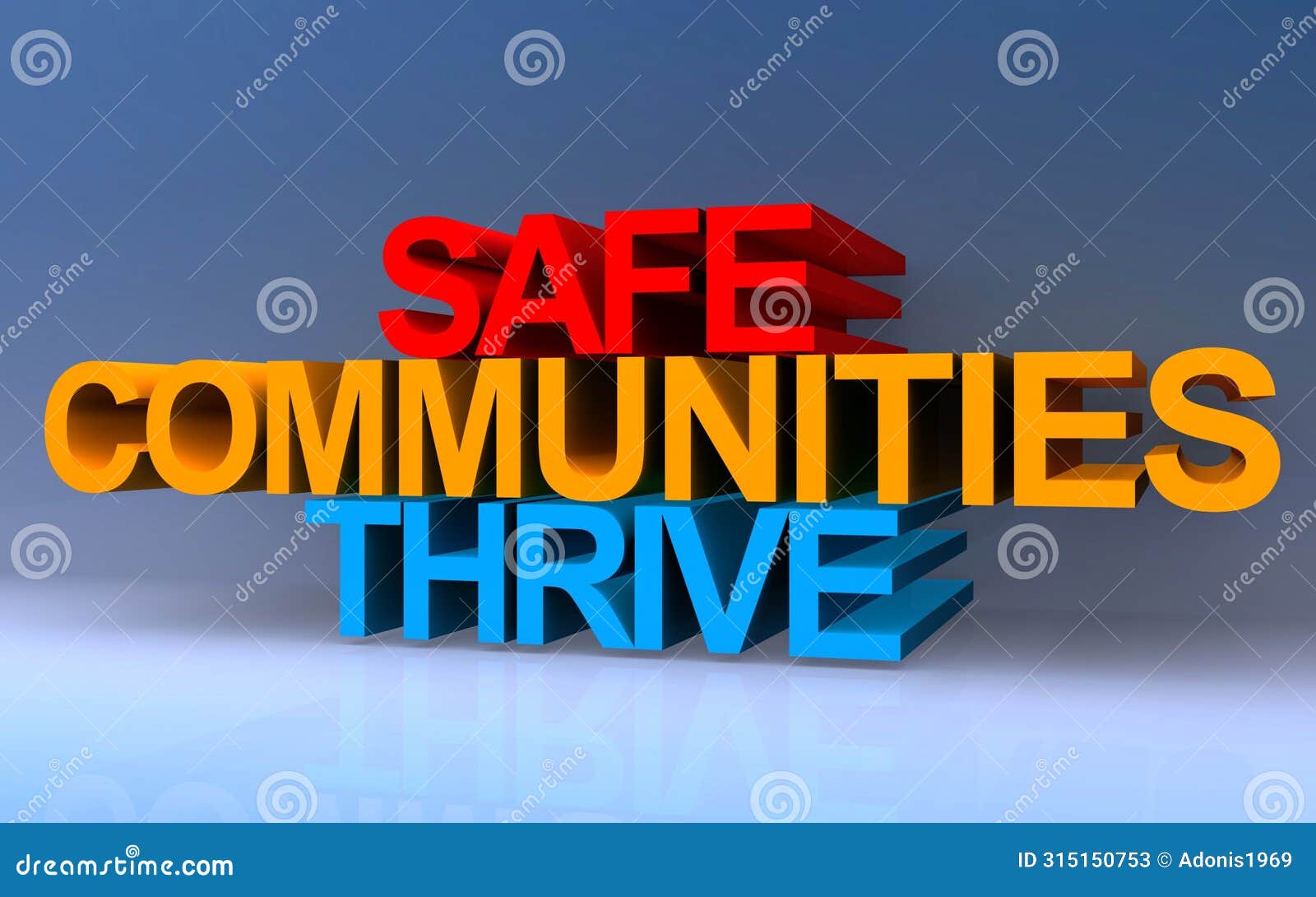 safe communities thrive on blue