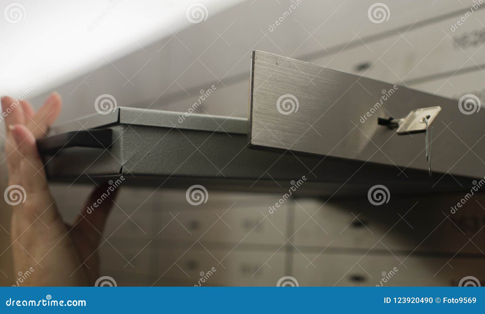 Safe Deposit Box Open in a Sure Safe Deposit Cell Stock Photo Image of archives, data 123920490