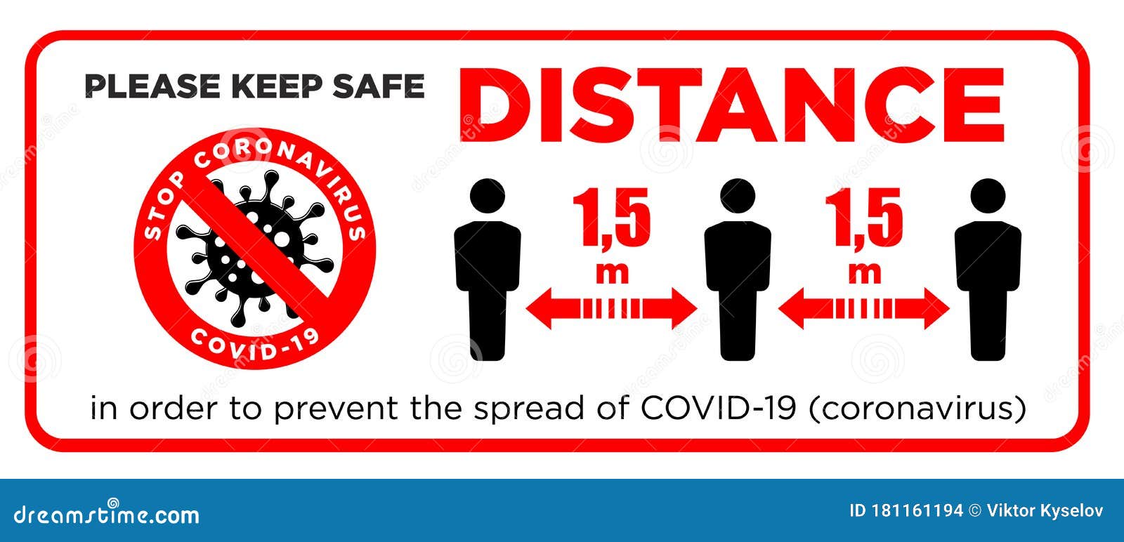 Quarantine Signs 2m Keep Distance Patch Social distancing sew on Lockdown 