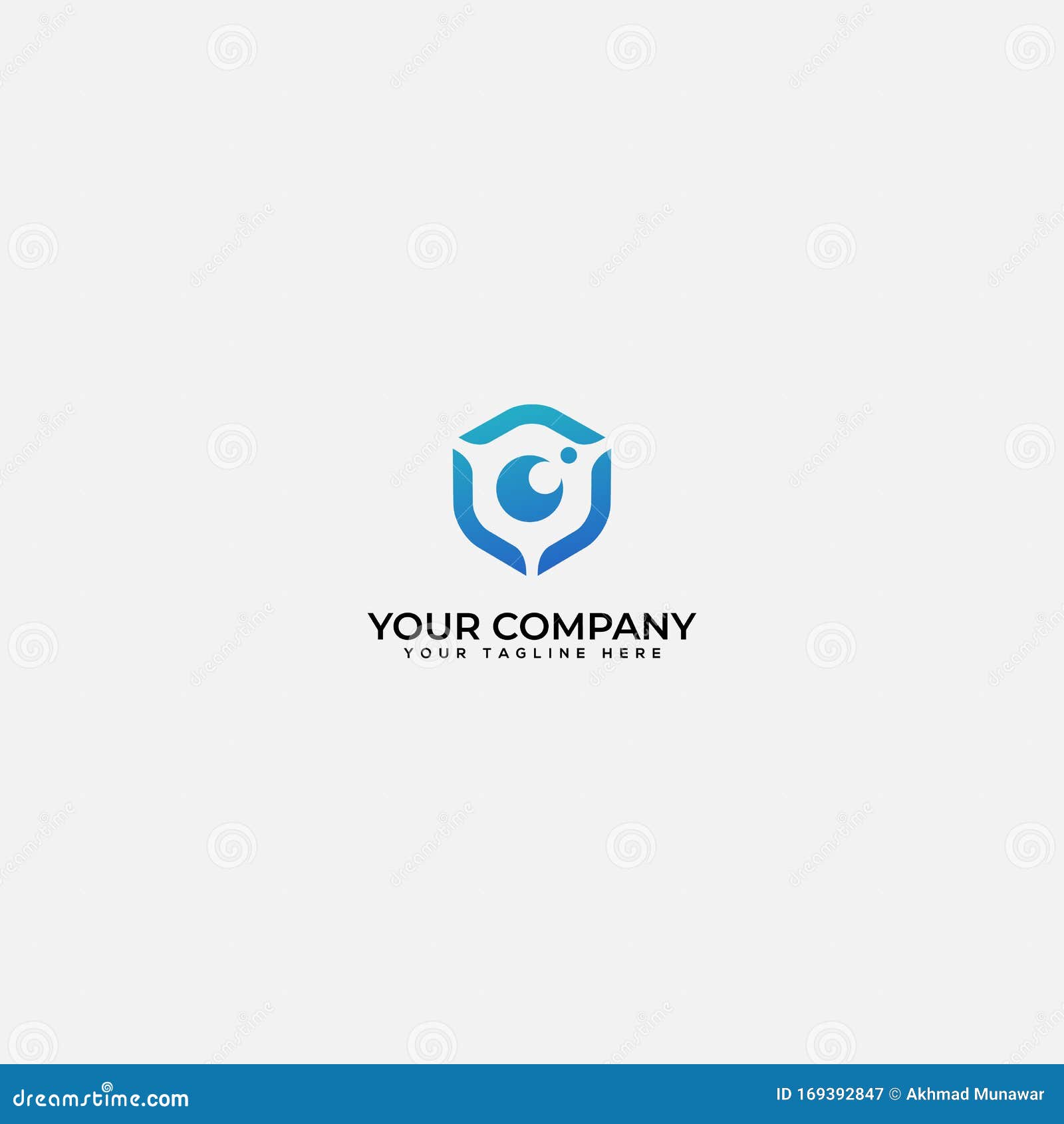 Safe Eye, Safe Lens Logo and Secure Optical Logo Stock Vector