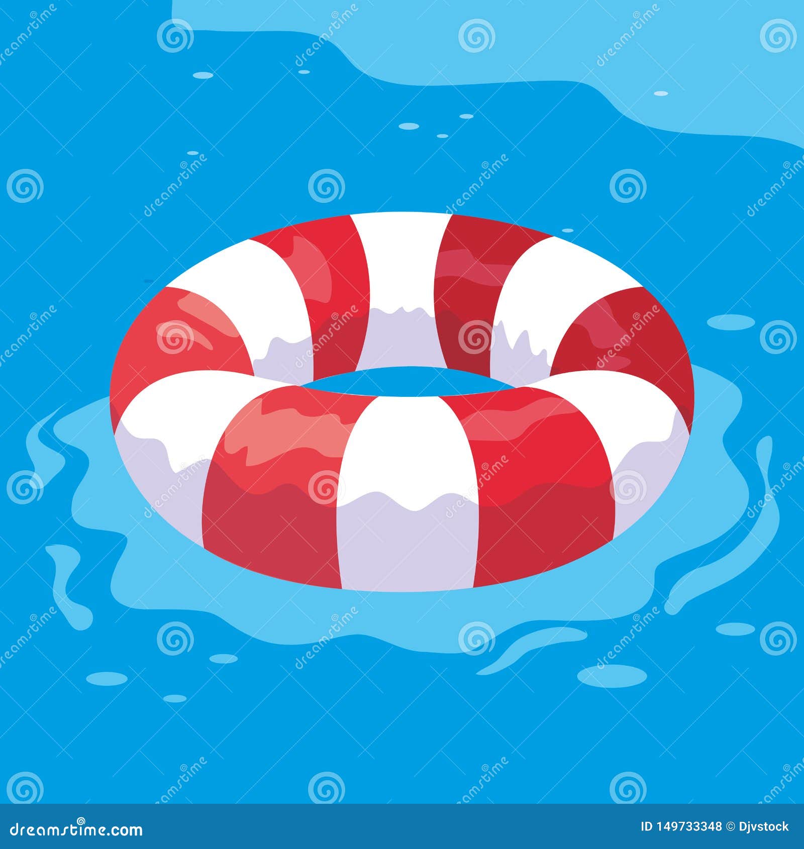 Safe Float in the Water Design Stock Illustration Illustration of