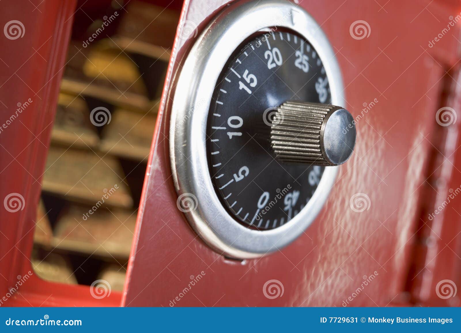 Safe Full of Gold Bars stock image. Image of investment 7729631