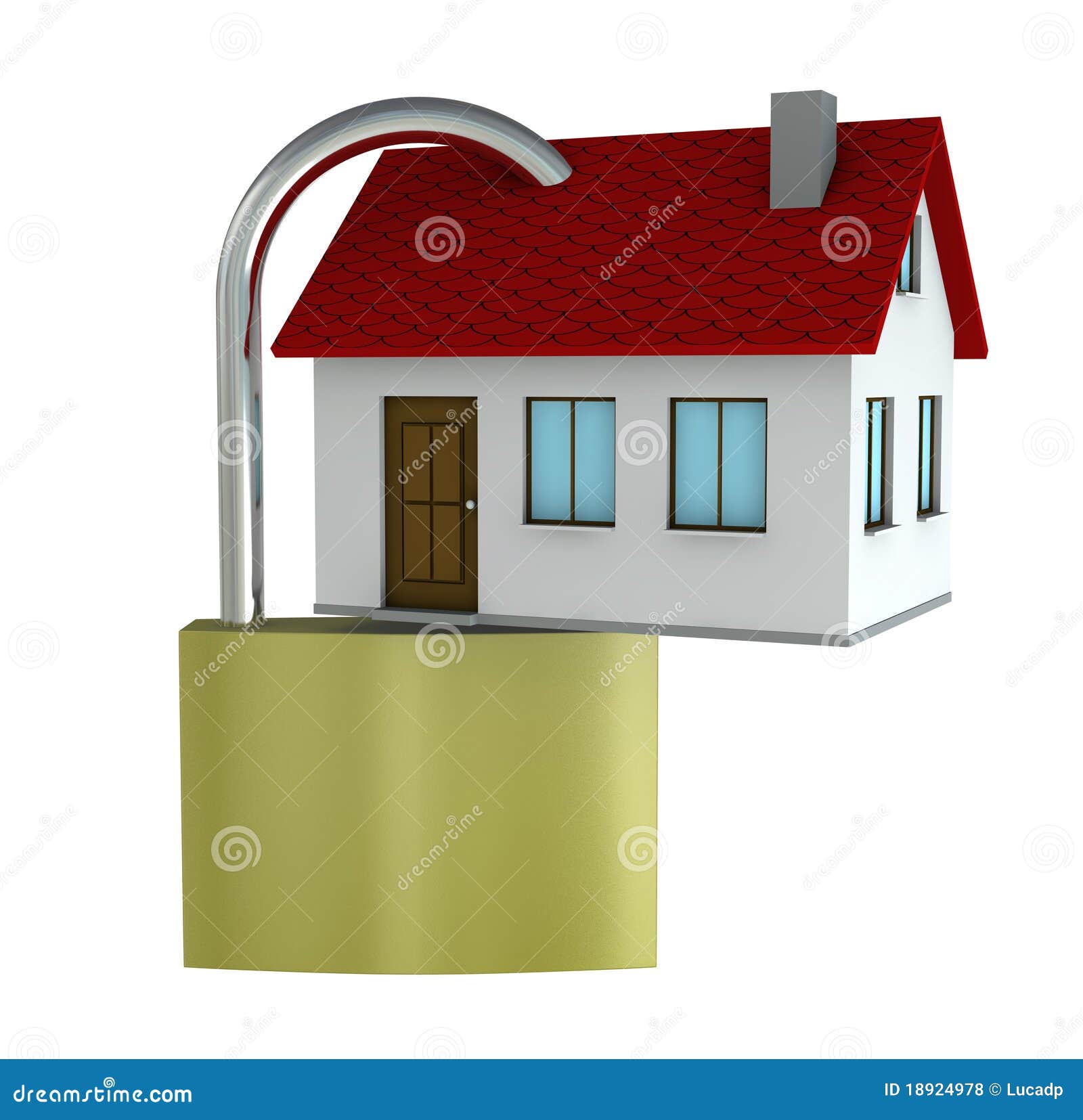 Safe house stock illustration. Illustration of alarm 18924978
