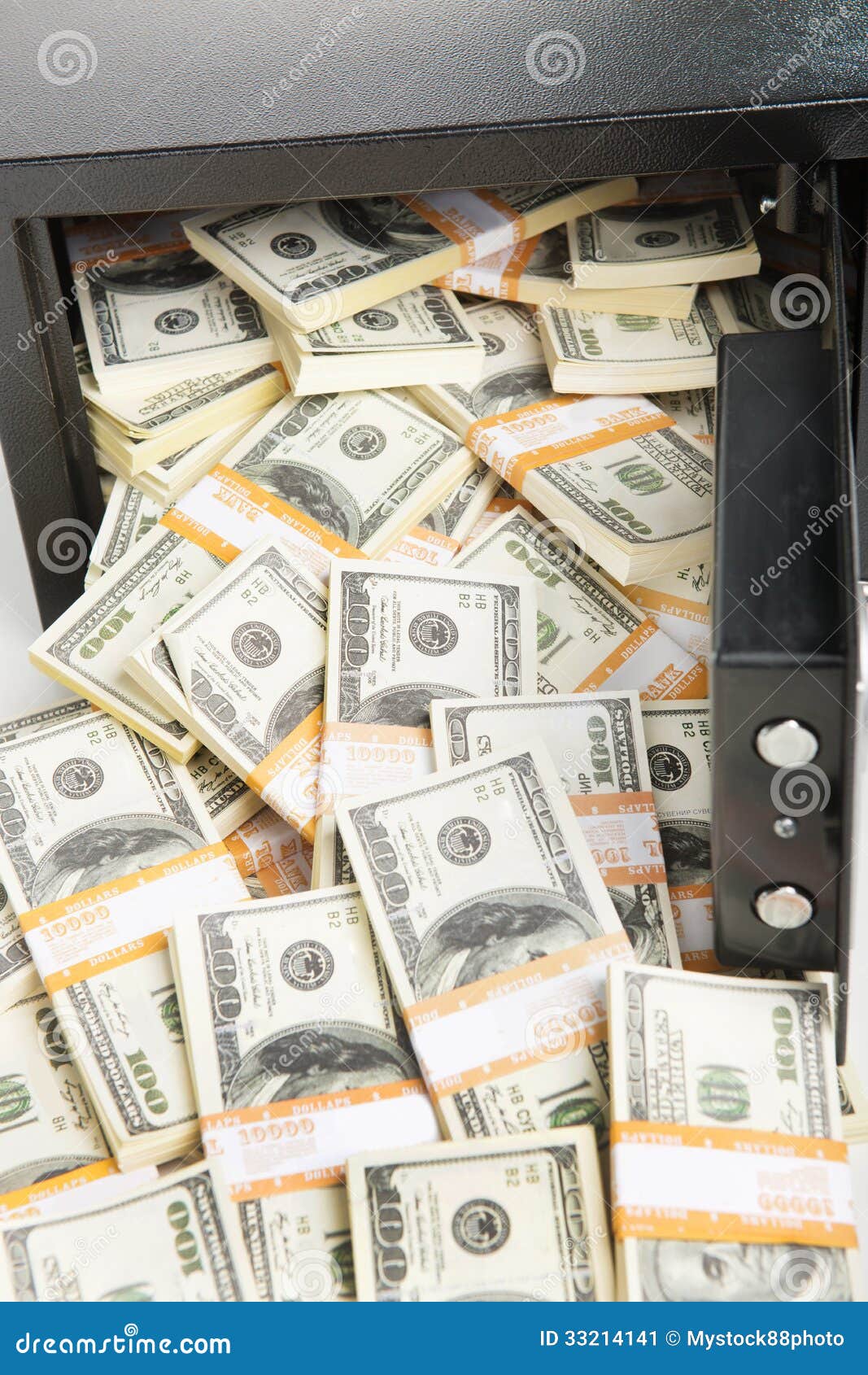 Safe with money. stock image. Image of finance, safety 33214141