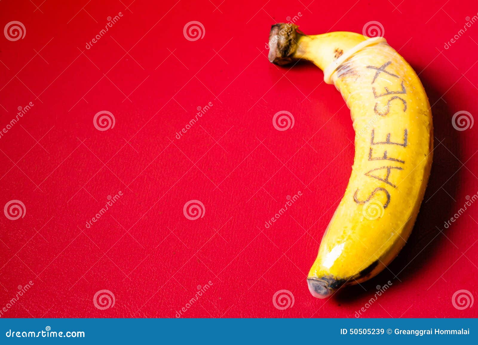 Safe Sex Concept Of Condom On Banana Stock Image Image Of Disease 