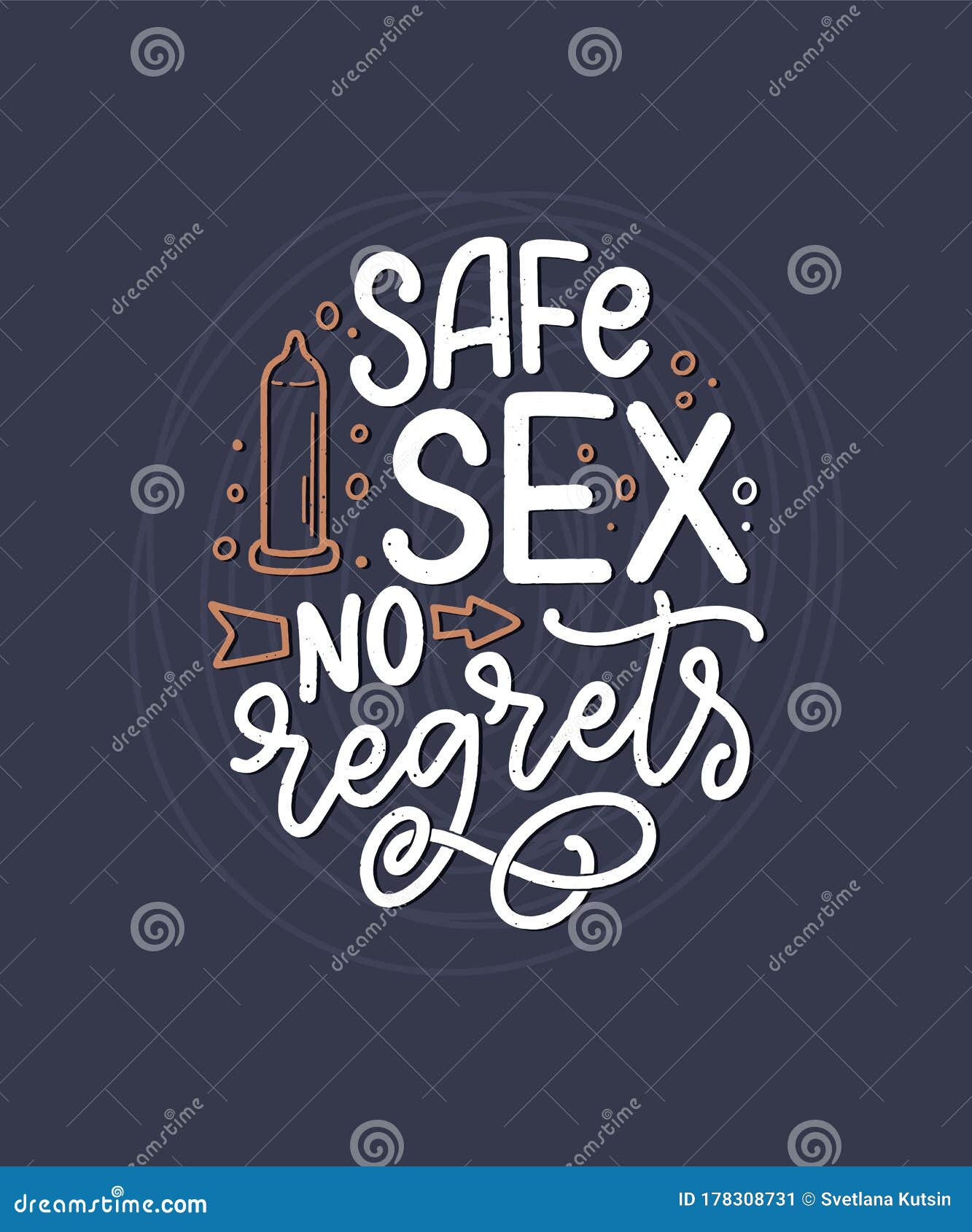 Slogan Sex Video - Safe Sex Slogan, Great Design for Any Purposes. Lettering for World AIDS  Day Design Stock Vector - Illustration of medicine, awareness: 178308731