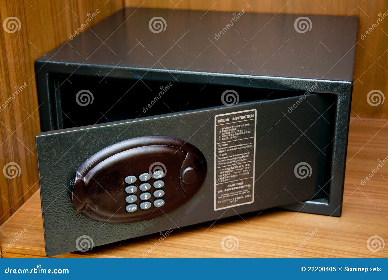 Safebox in hotel stock image. Image of domestic, offline 22200405