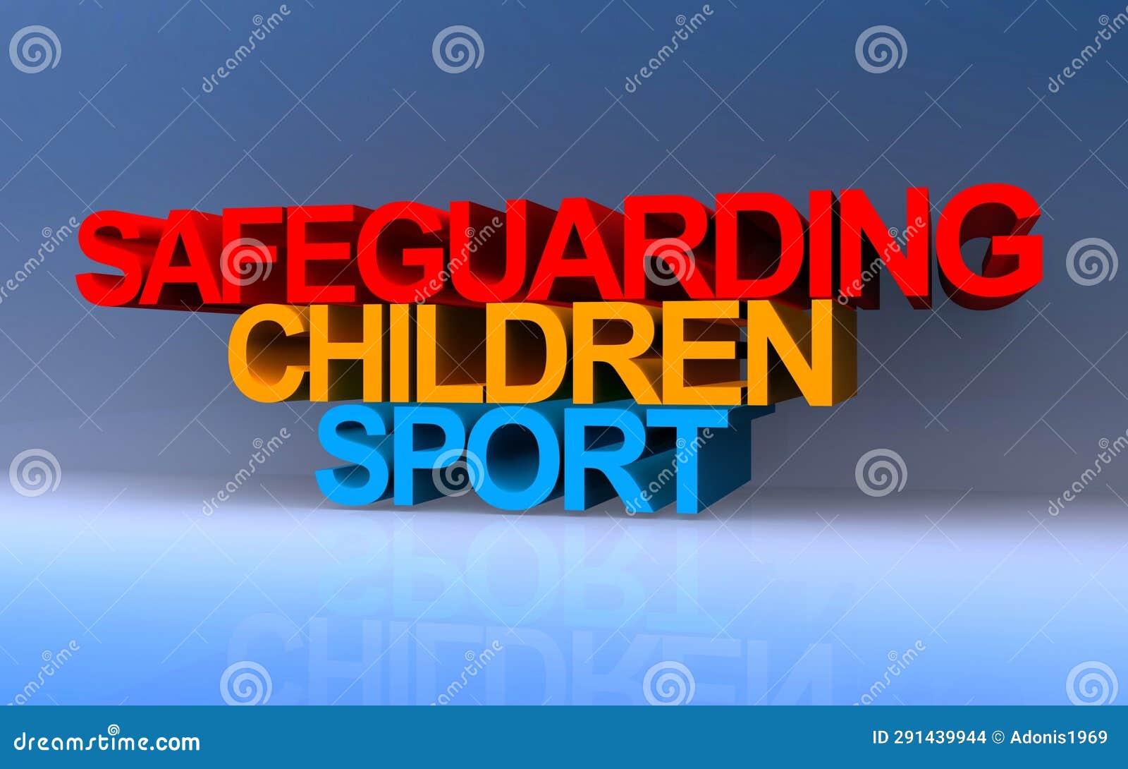 safeguarding children sport on blue