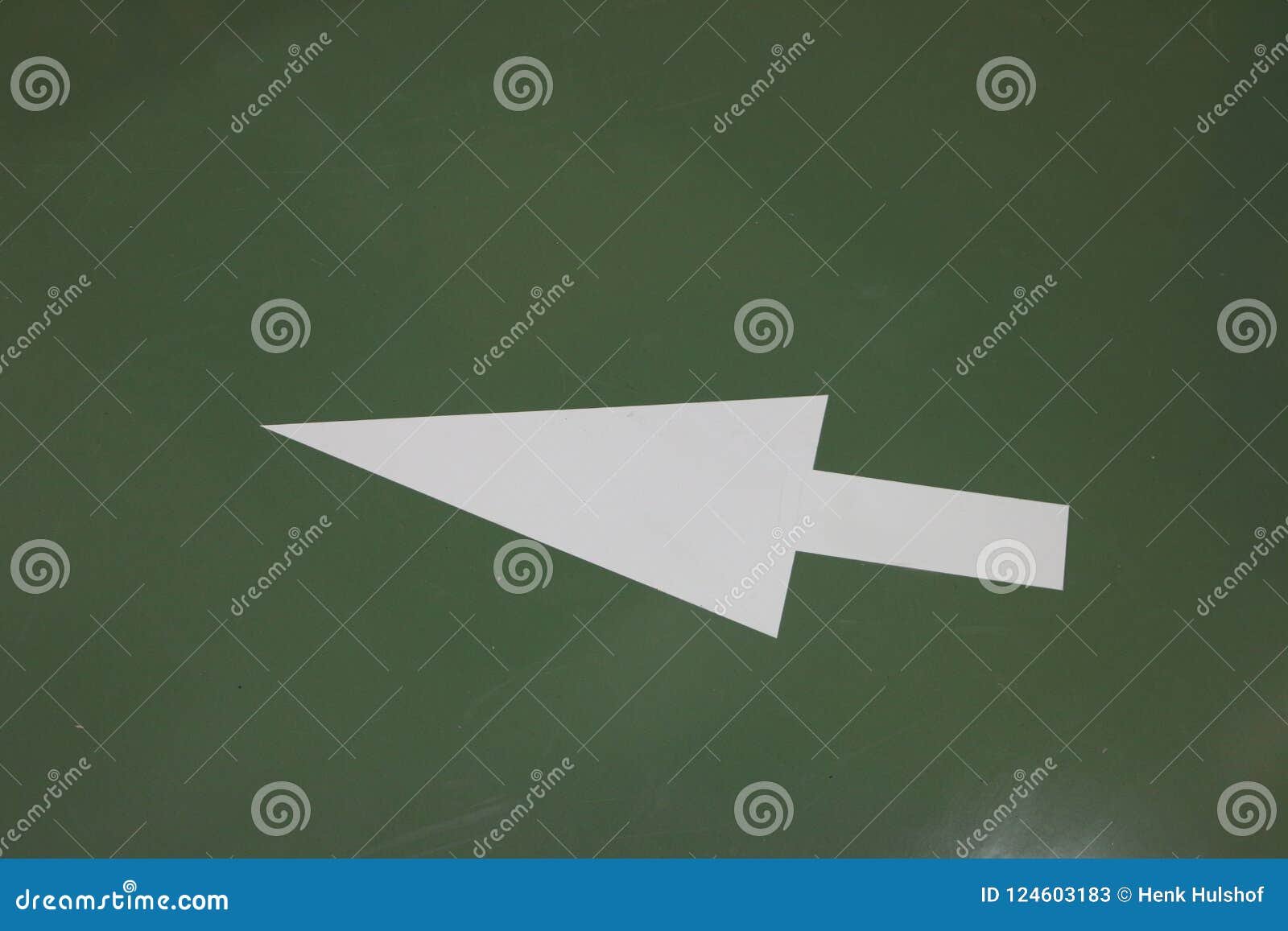 Safety Arrow And Symbol On The Floor Stock Image Image Of White