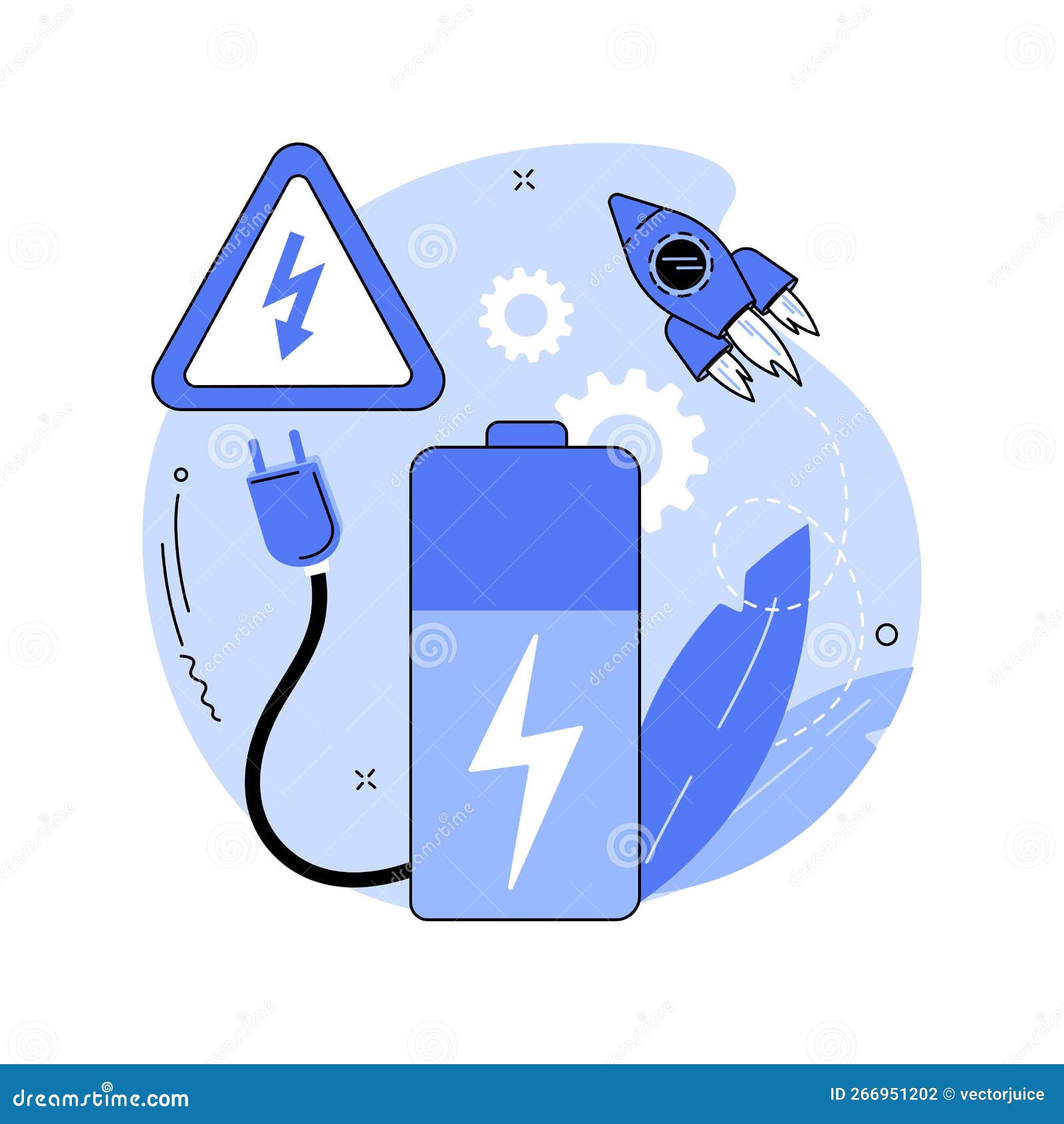 safety battery abstract concept  