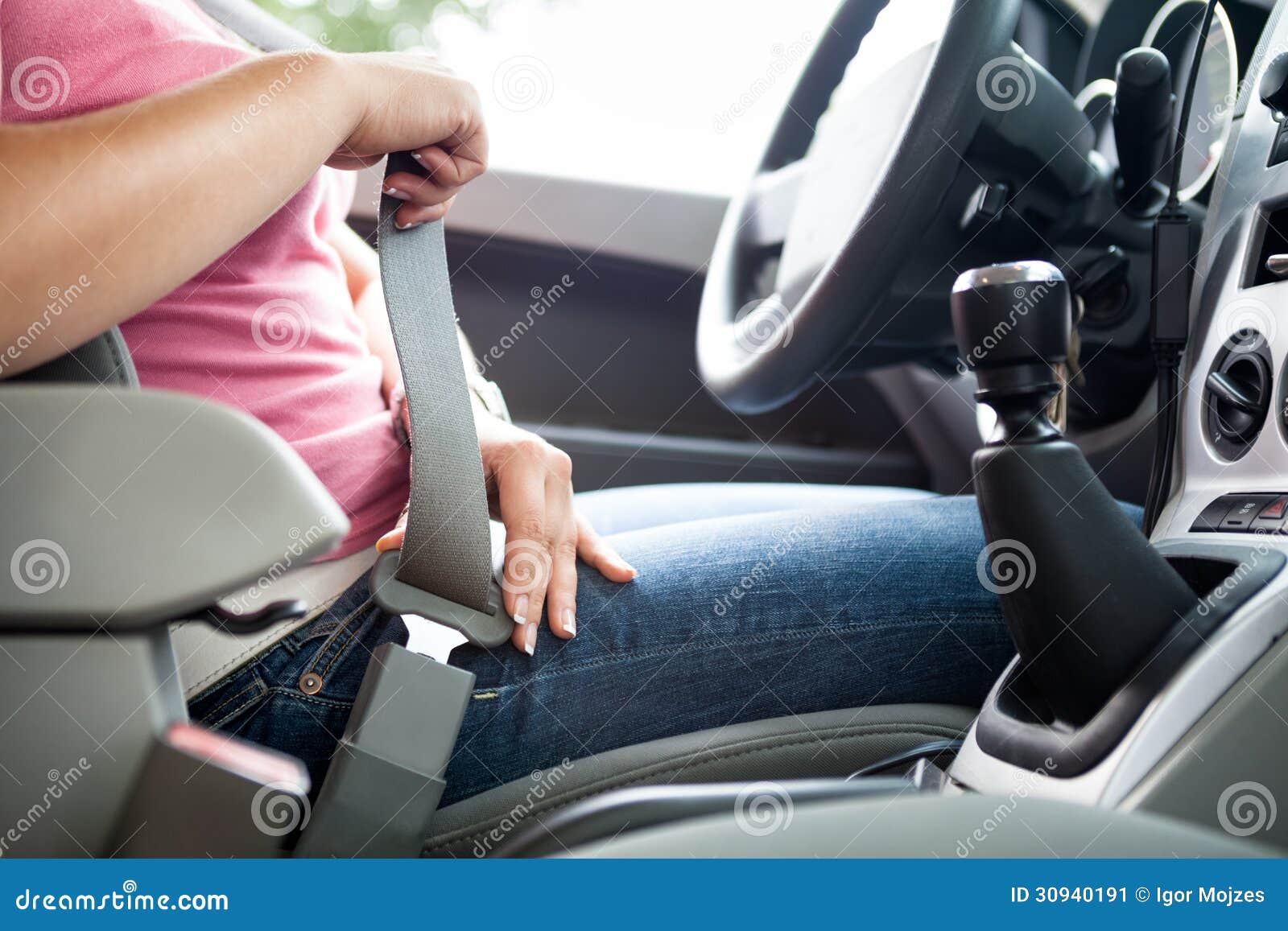 Safety belt in a car stock image. Image of save, accident 30940191