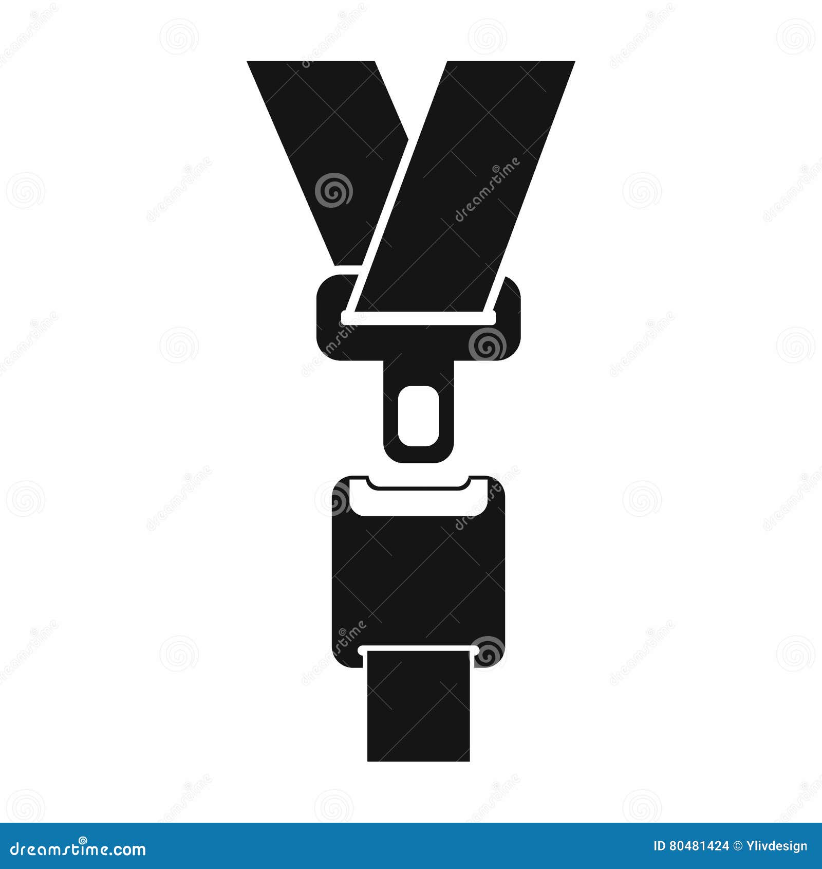 Safety Belt Icon, Simple Style Stock Vector - Illustration of rescue ...