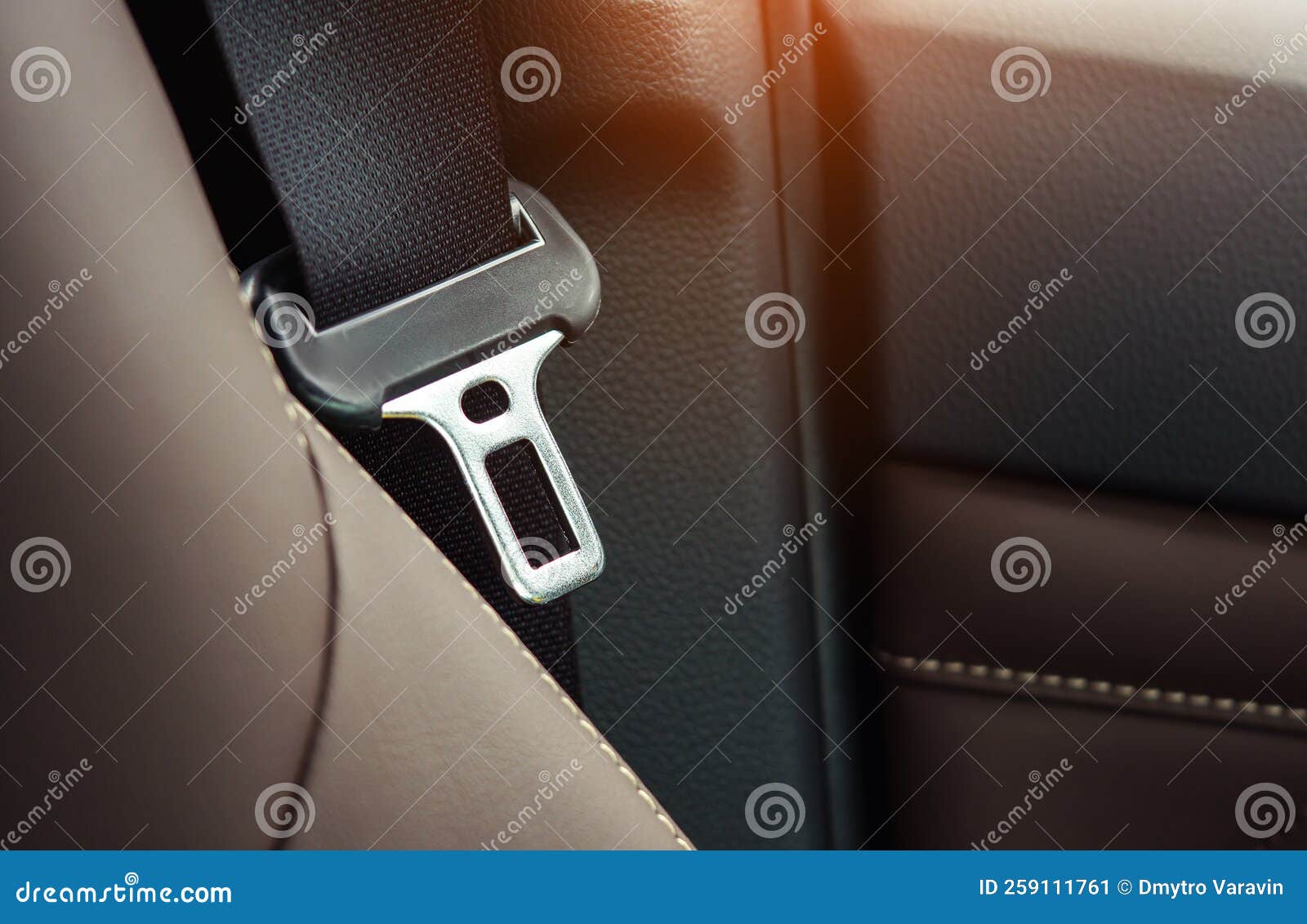 Safety Belt in a Modern Car. Stock Image Image of close, transport