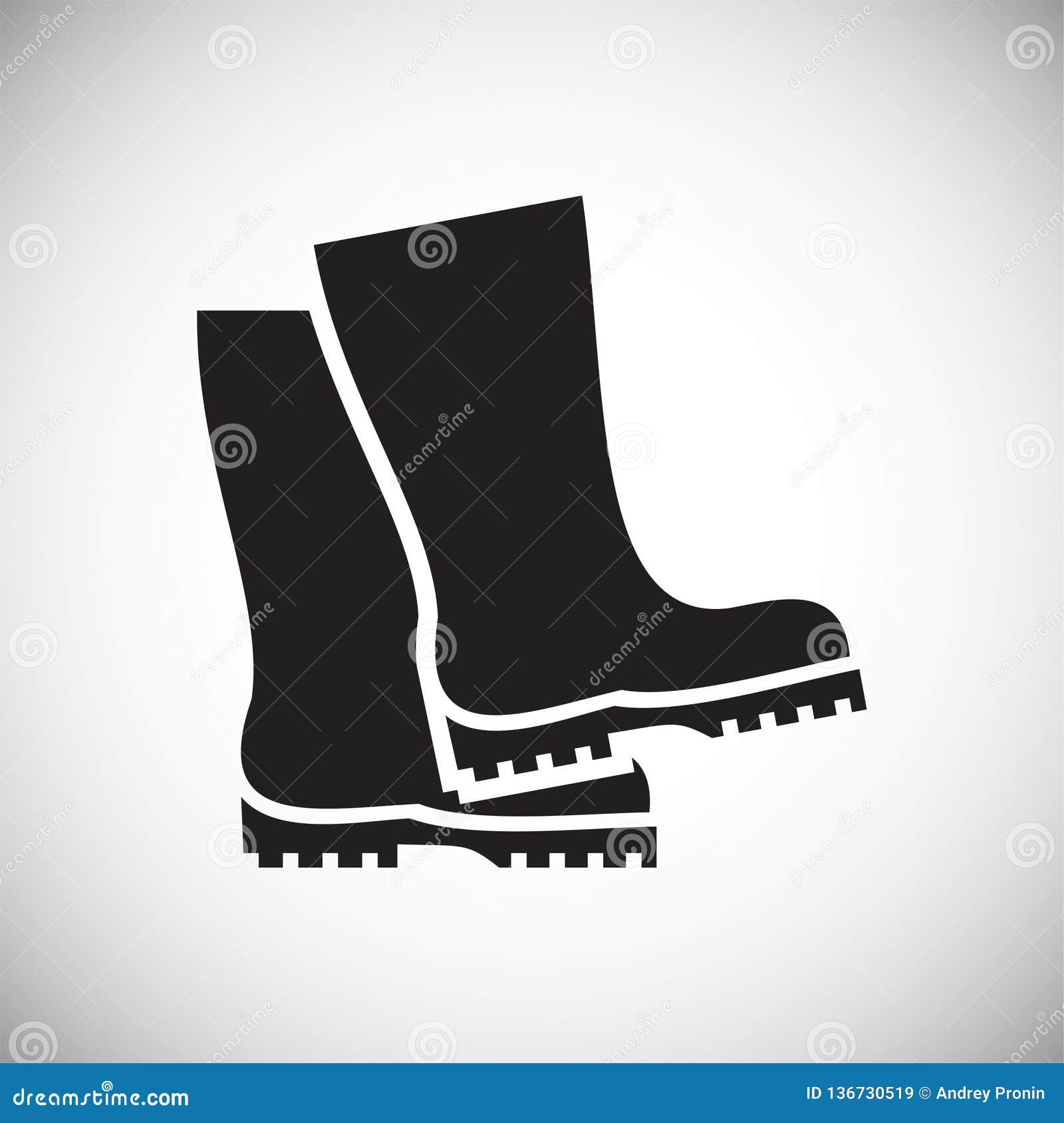 Safety Boots Icon on White Background for Graphic and Web Design ...