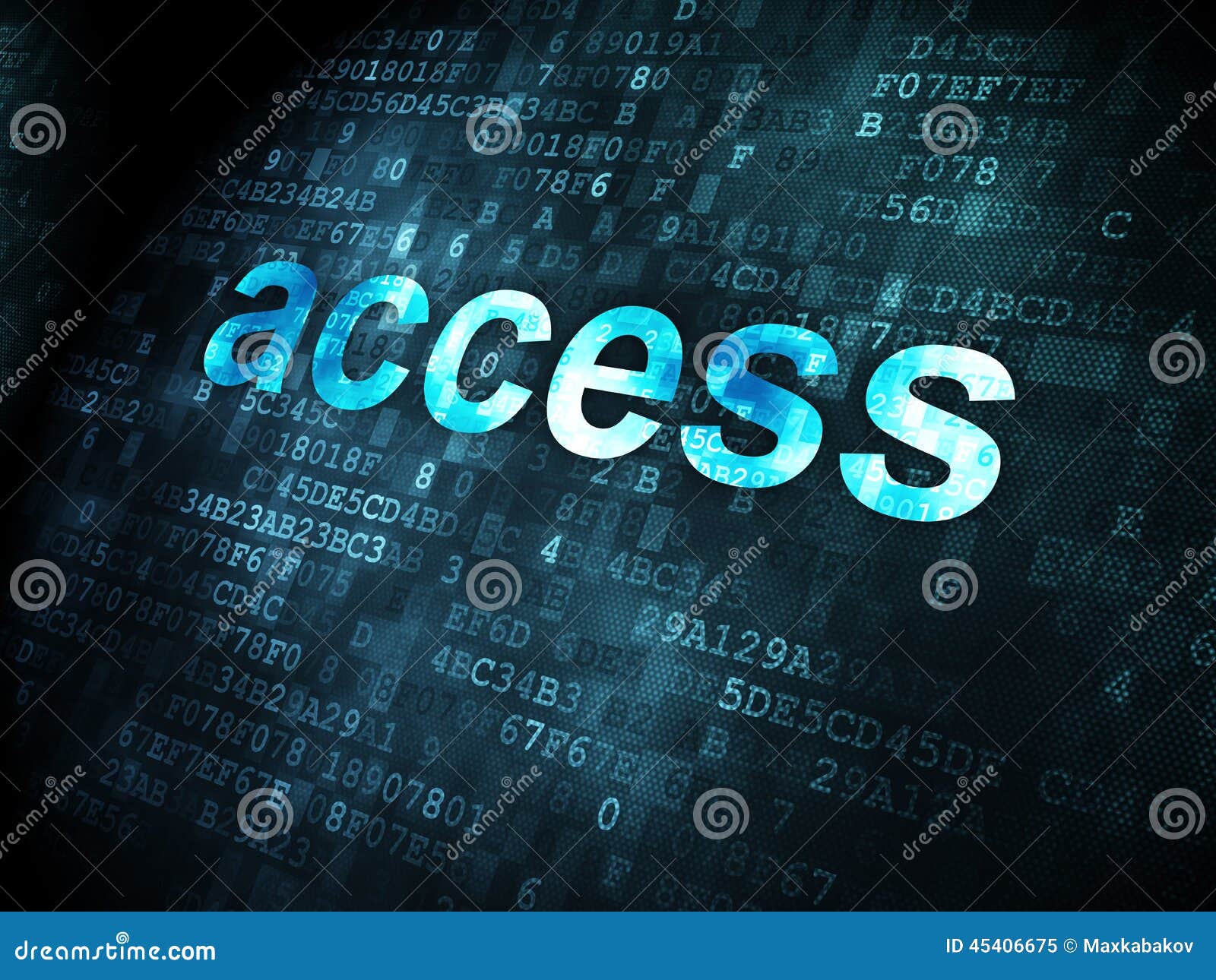 Safety Concept Access on Digital Background Stock Illustration