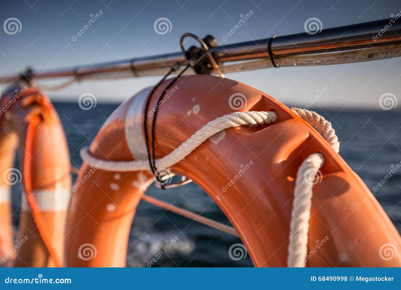 Safety Equipment on the Boat Stock Photo Image of hand, clothes 68490998
