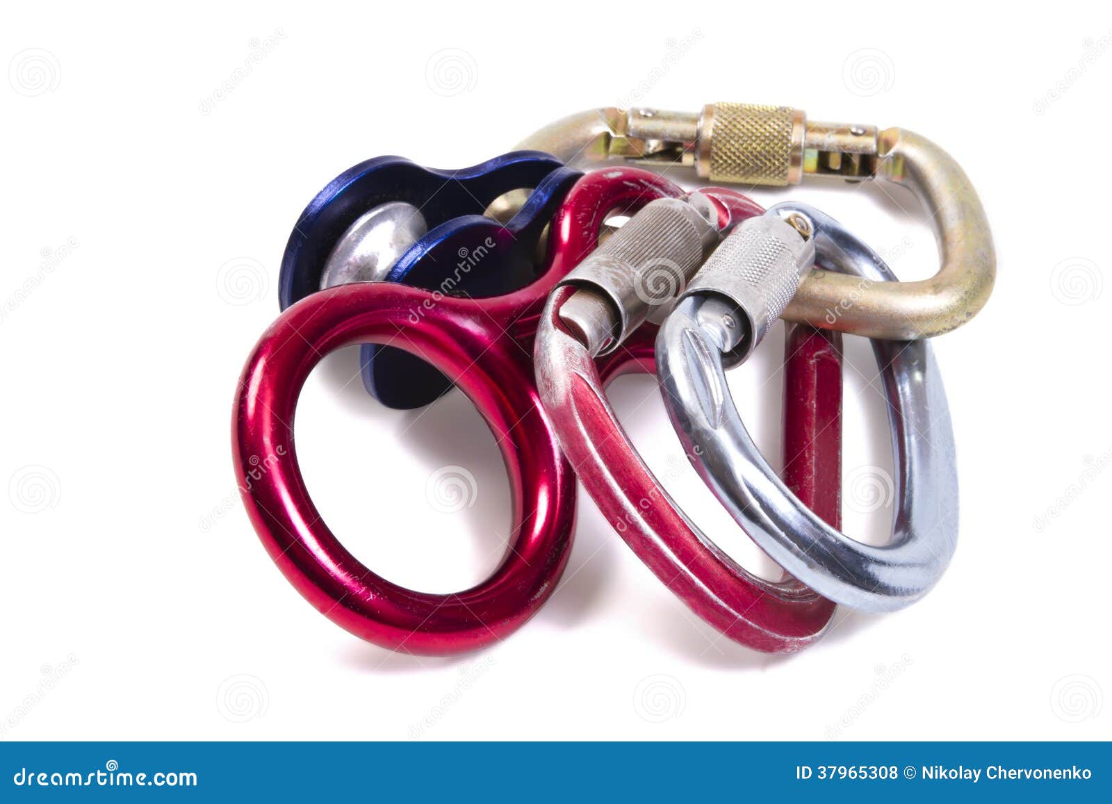 Safety Equipment for Rockclimbing Stock Photo Image of number