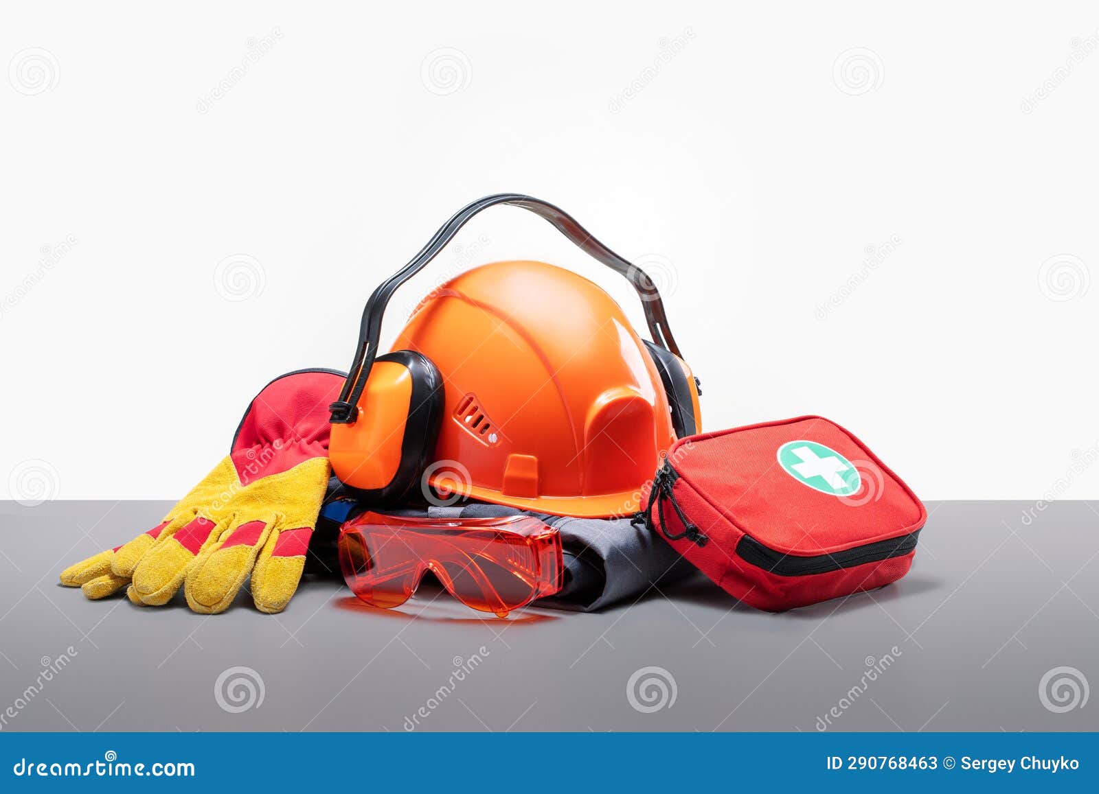 Safety equipment. stock image. Image of earphones, equipment 290768463