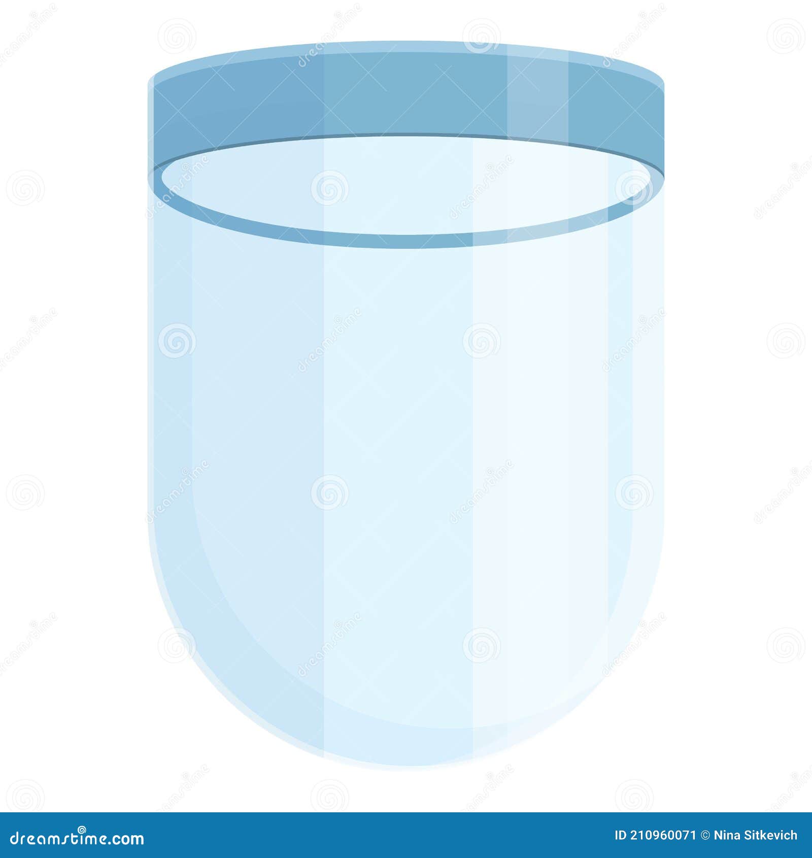 Safety Face Shield Icon, Cartoon Style Stock Vector Illustration of