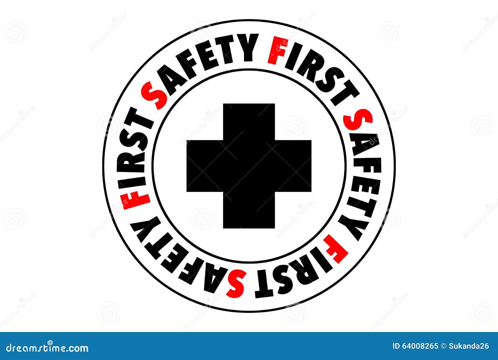 Safety First Symbol stock illustration. Illustration of secure 64008265