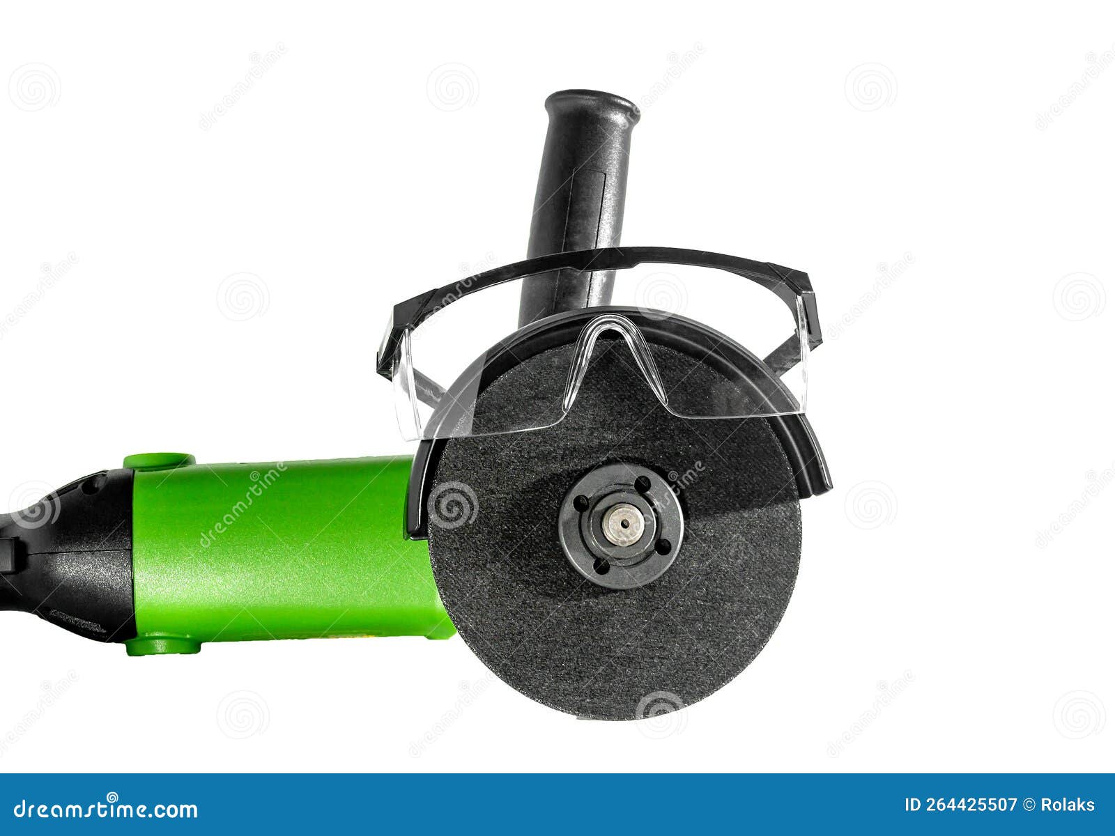Safety Glasses and an Angle Grinder Stock Image Image of blade