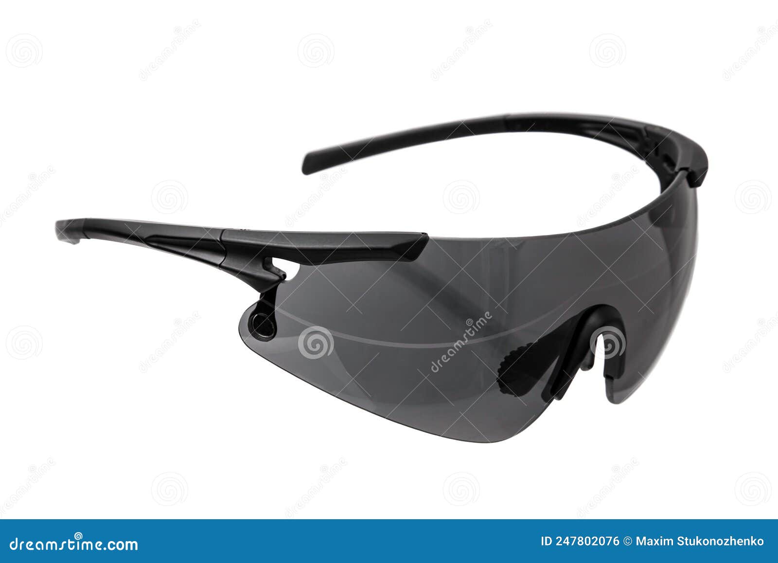 Safety Glasses for Shooting Isolated on White Stock Photo Image of