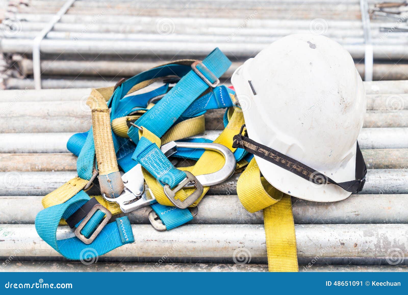 safety harness and helmet