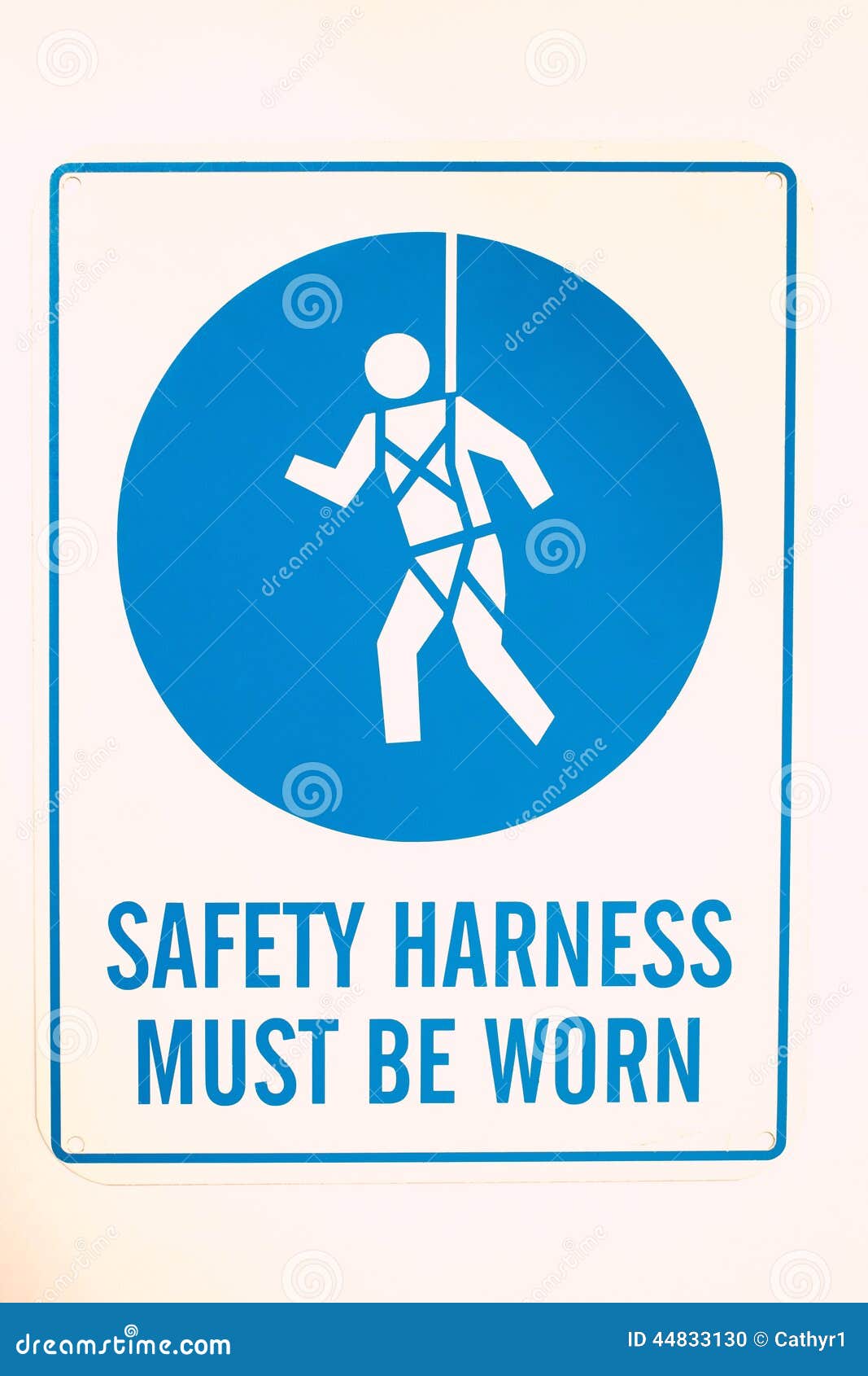 Safety Harness Sign stock illustration. Illustration of information