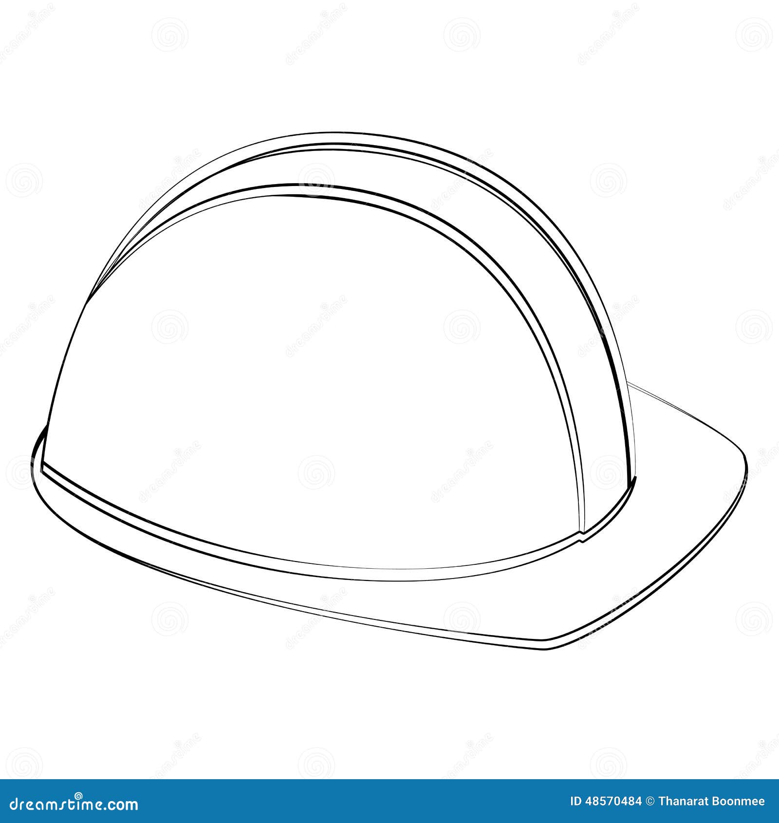 Safety helm stock vector. Illustration of protect, danger - 48570484
