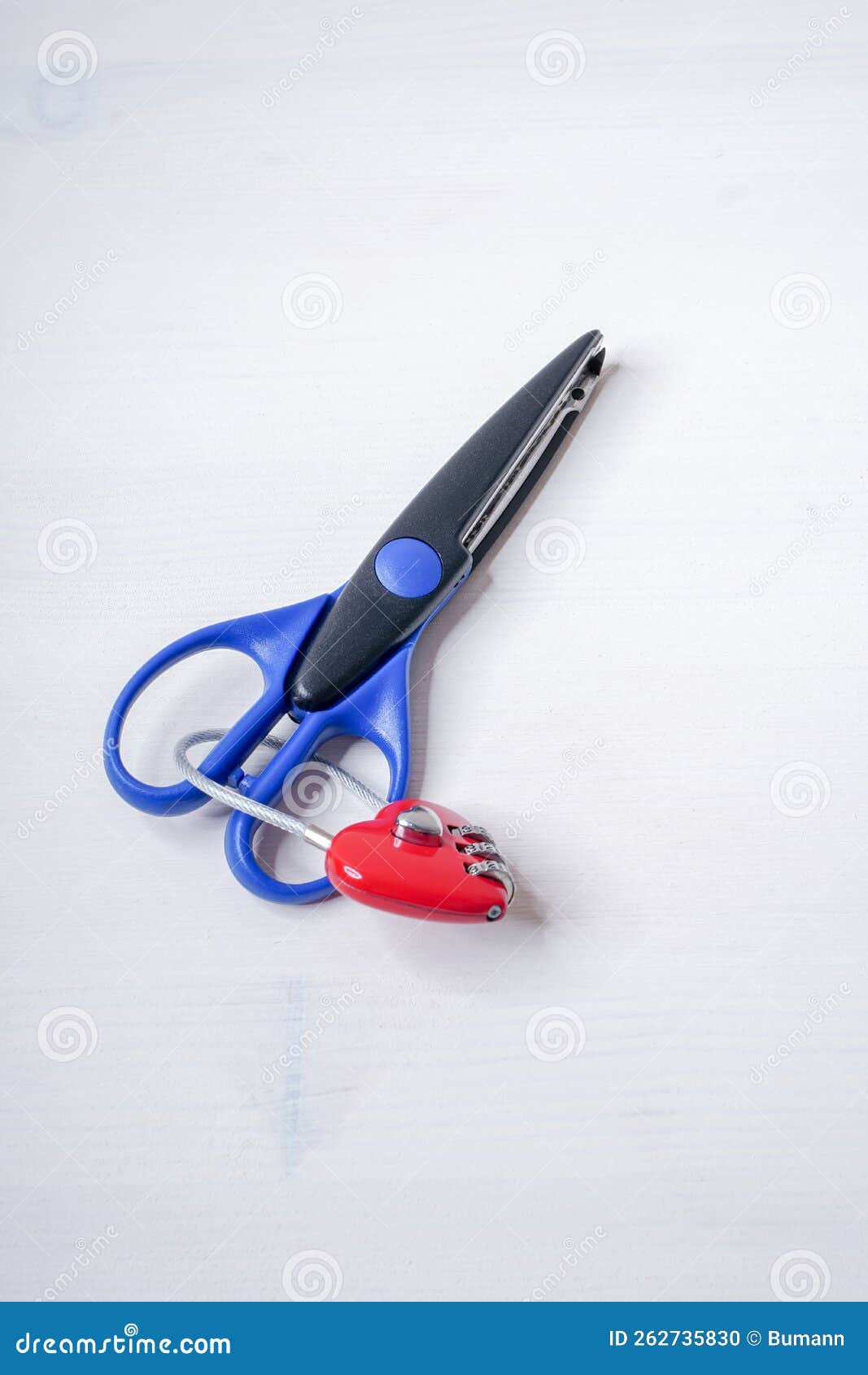 Safety in the Home or Child Safety, Scissors with Padlock Stock Photo -  Image of house, plastic: 262735830
