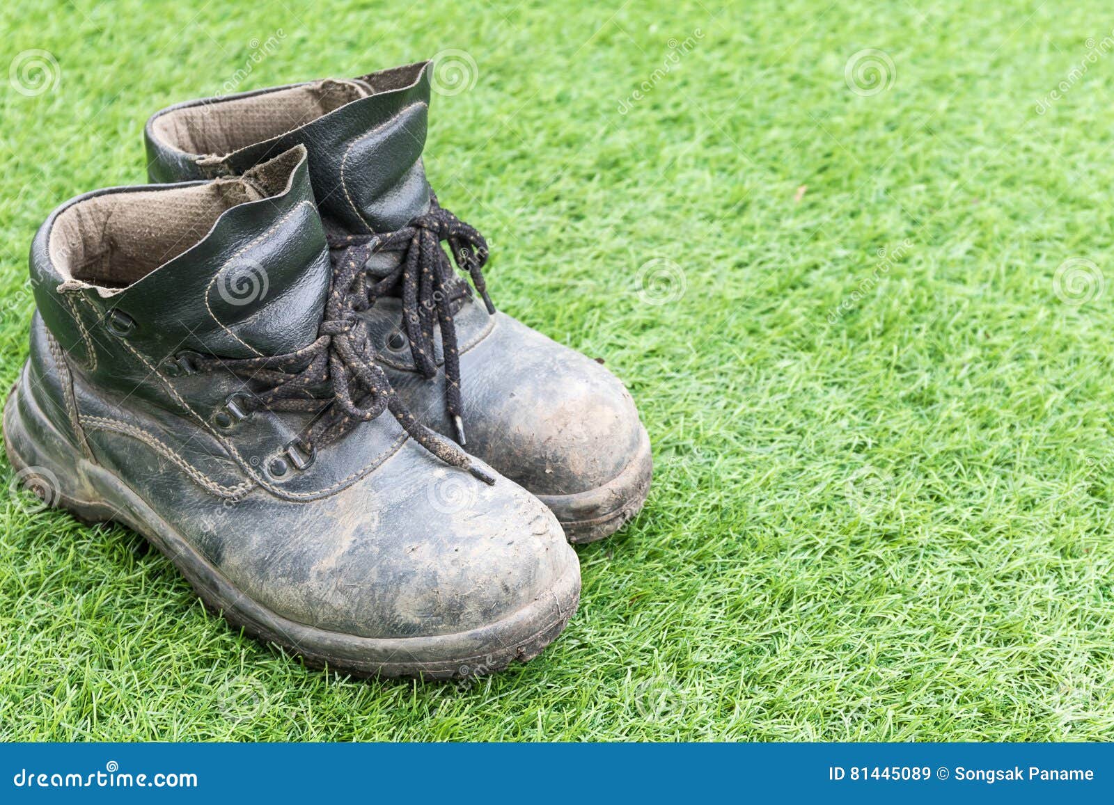 Safety leather man shoe stock image. Image of shoe, green - 81445089