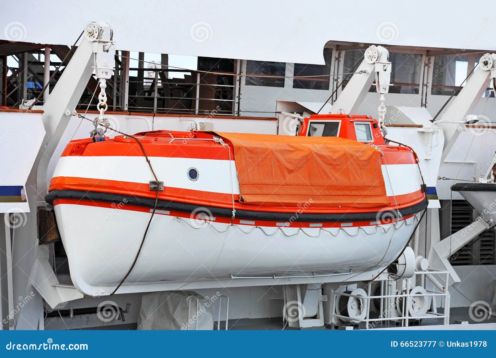 Safety lifeboat stock image. Image of raft, navy, escape 66523777