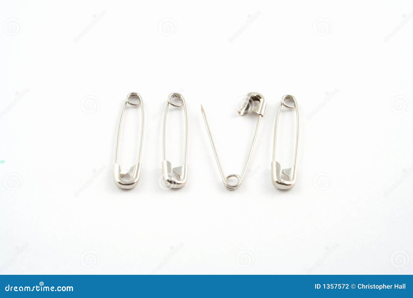 Safety Pin stock photo. Image of silver, clip, pins, jaimie 1357572