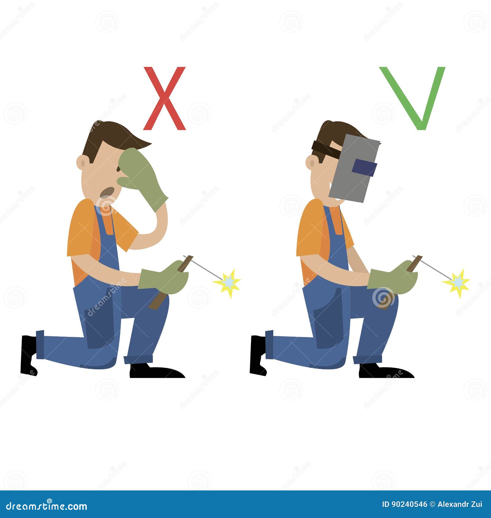 Safety welder vector stock vector. Illustration of icon 90240546