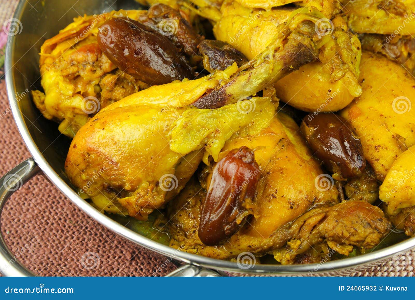 Saffron chicken stock photo. Image of aroma, morocco 24665932